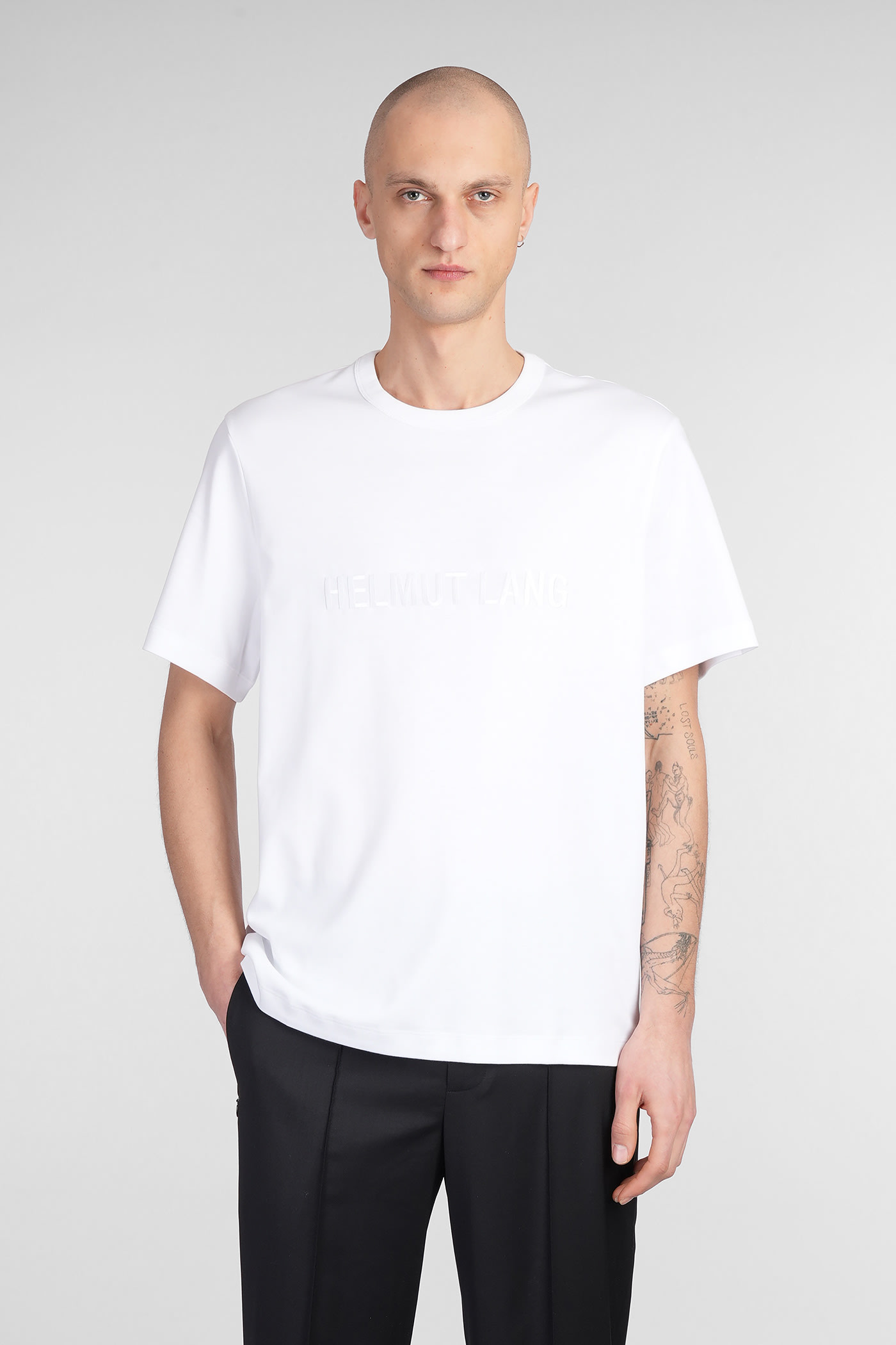 Helmut Lang T-shirt In White Cotton