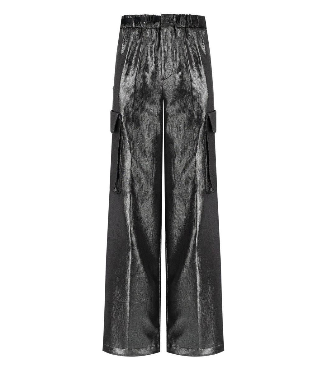 White Sand Grey Metal Kargo Pants