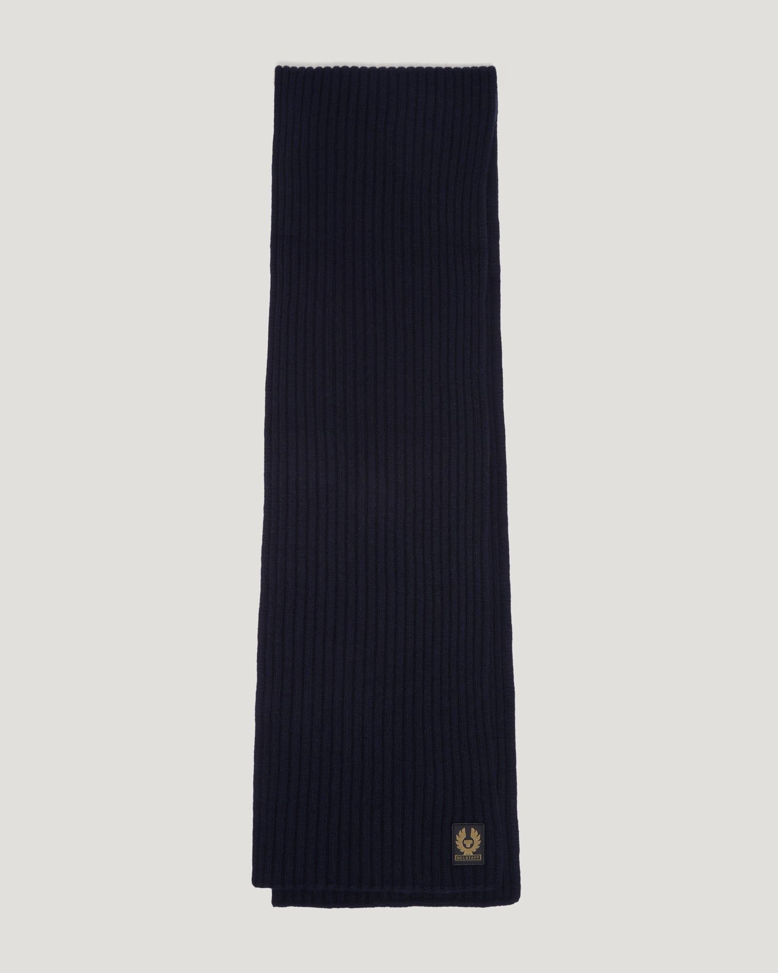 Belstaff Watch Scarf Men's Lambswool Dark Navy One Size