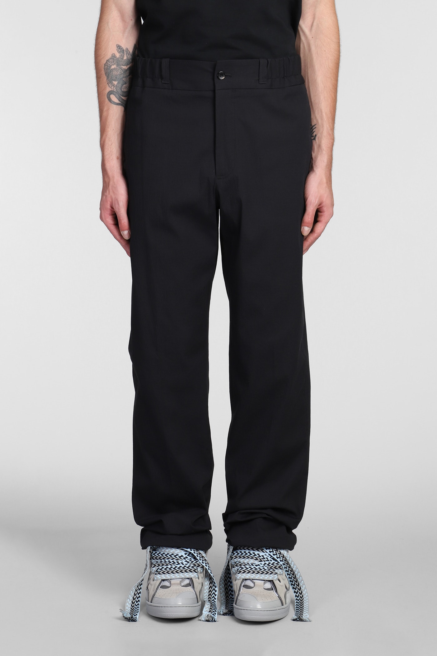 Lanvin Pants In Black Cotton