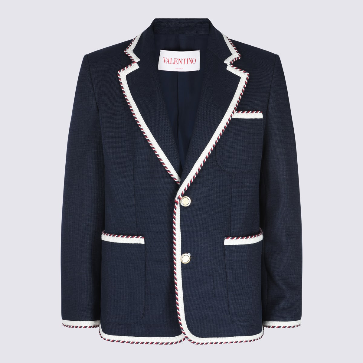Valentino Navy Cotton Blazer