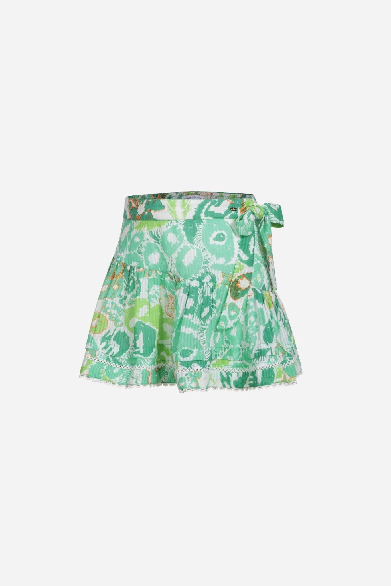 Mini Skirt Chantal for girls - Green Pencilleo