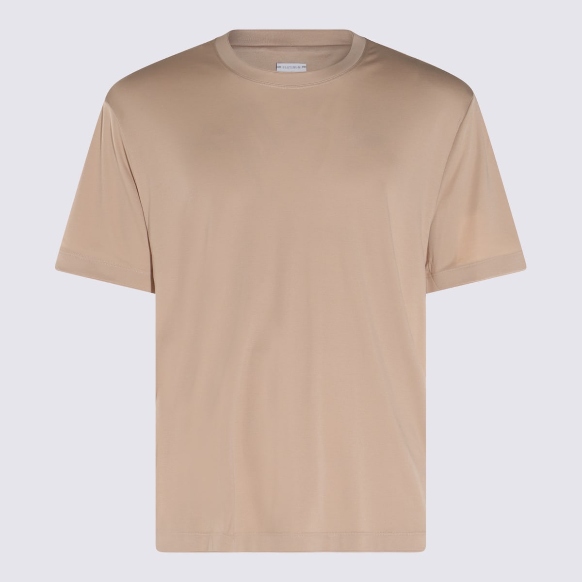 Eleventy Camel Cotton Blend T-shirt