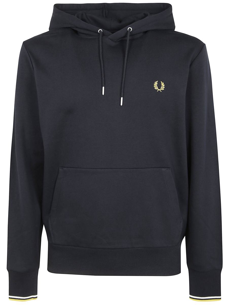 Fred Perry Tipped Hooded Sweatshirt Clothing