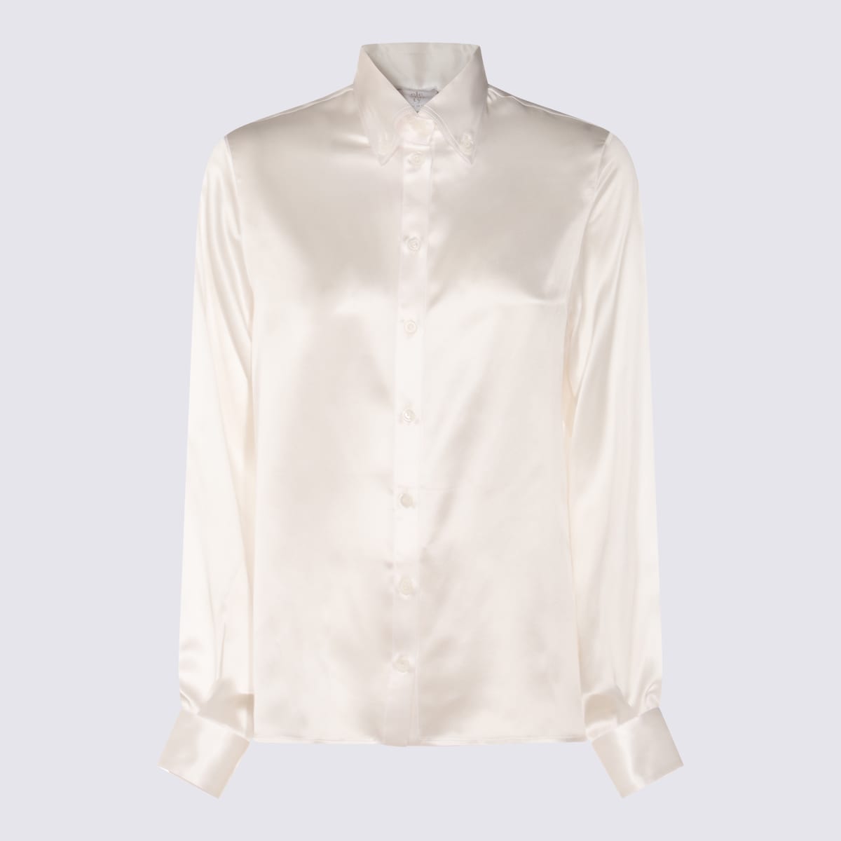 Eleventy White Silk Shirt