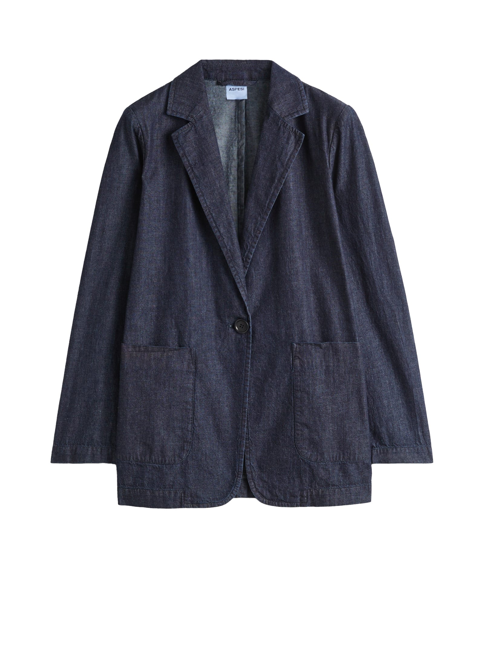 Aspesi Denim-effect Single-breasted Jacket