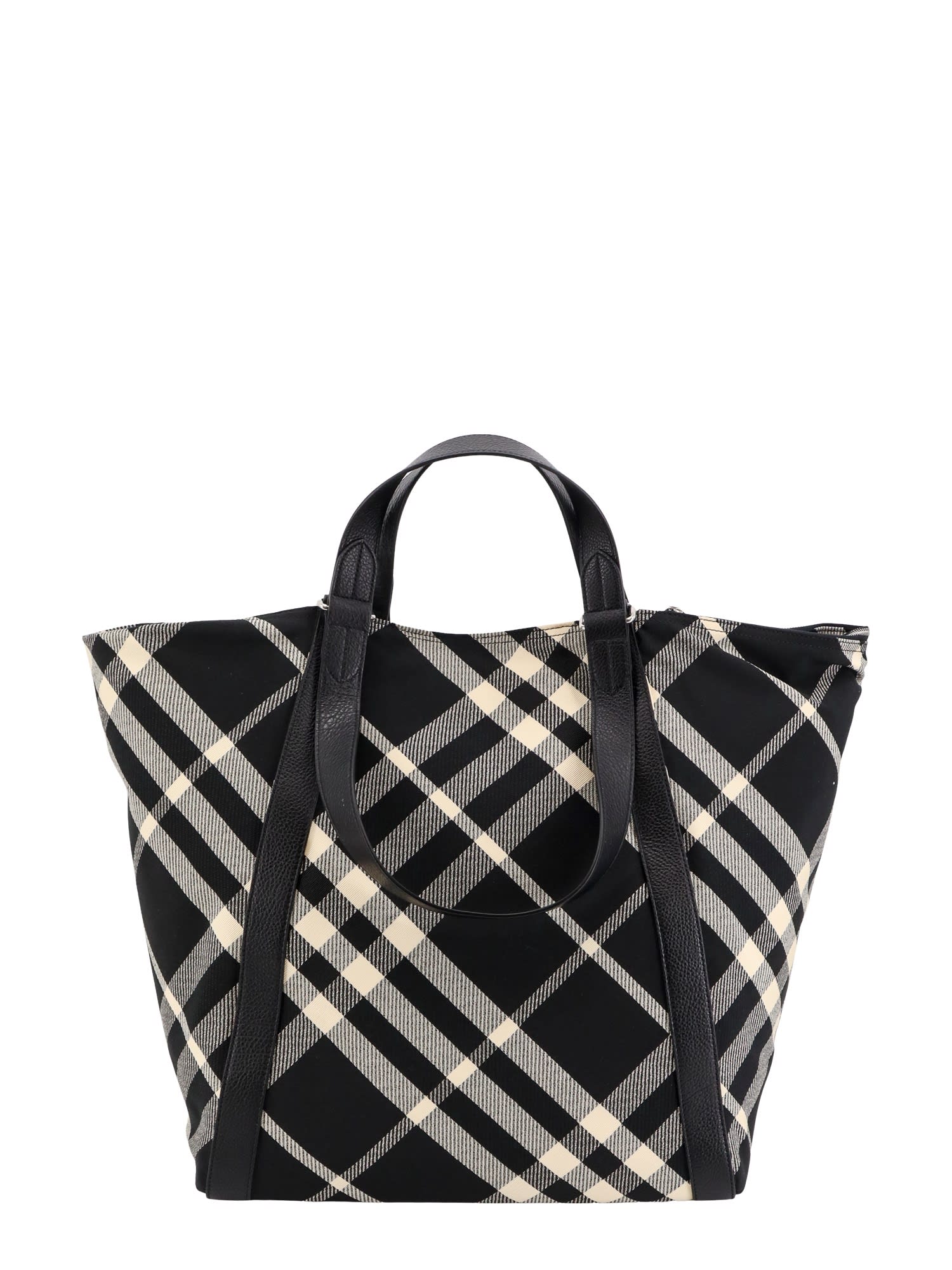 Burberry Embroidered Fabric Festival Shopping Bag