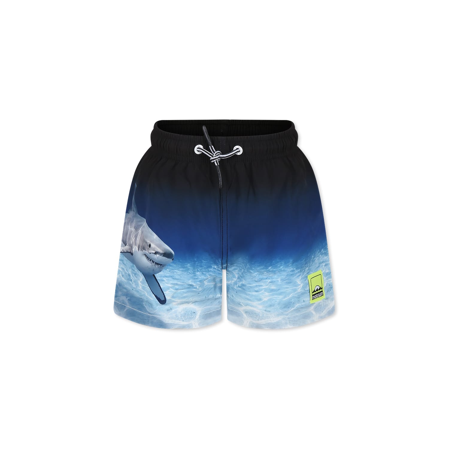 Molo Blue Swim Shorts For Boy With Shark