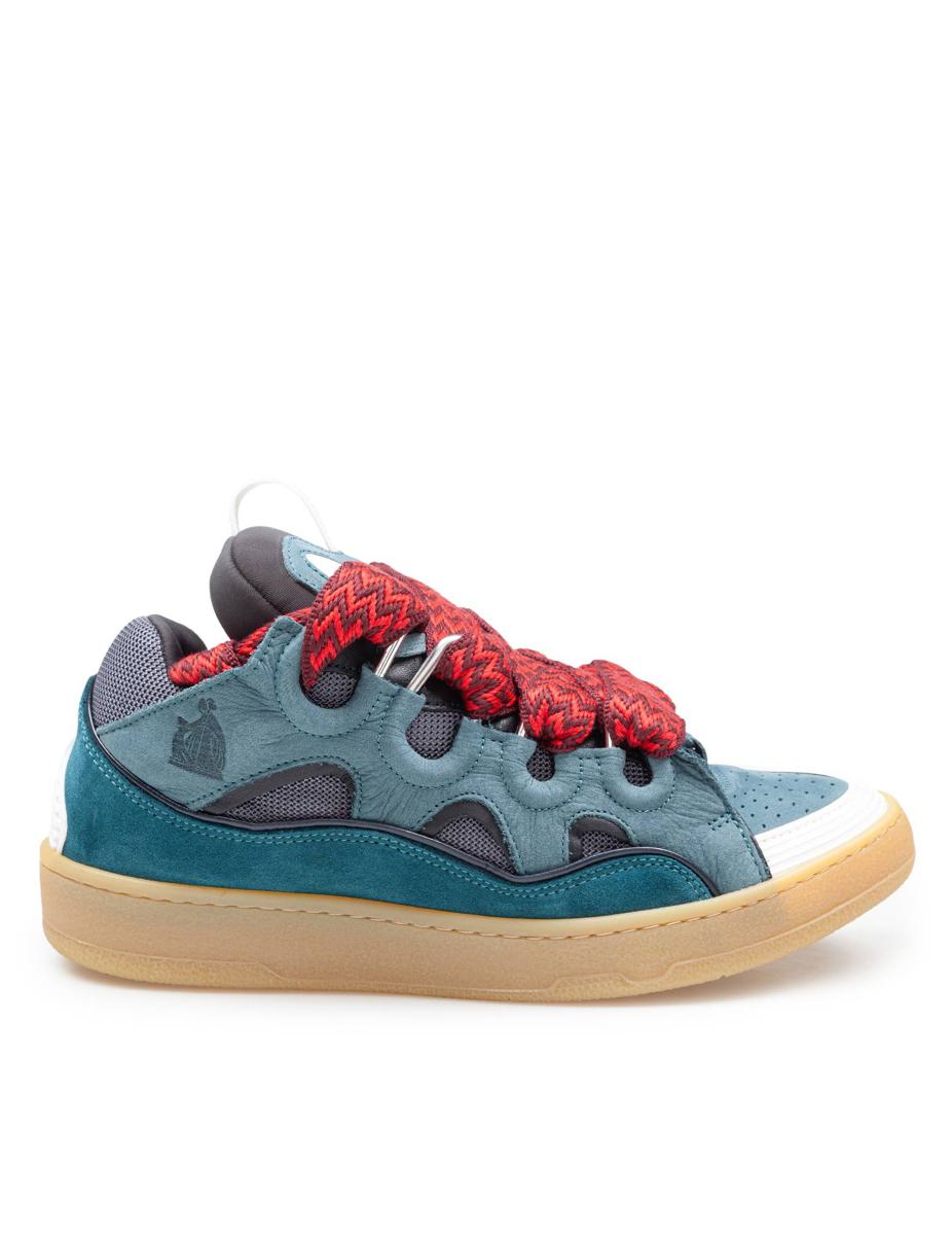 Lanvin Leather Curb Sneakers