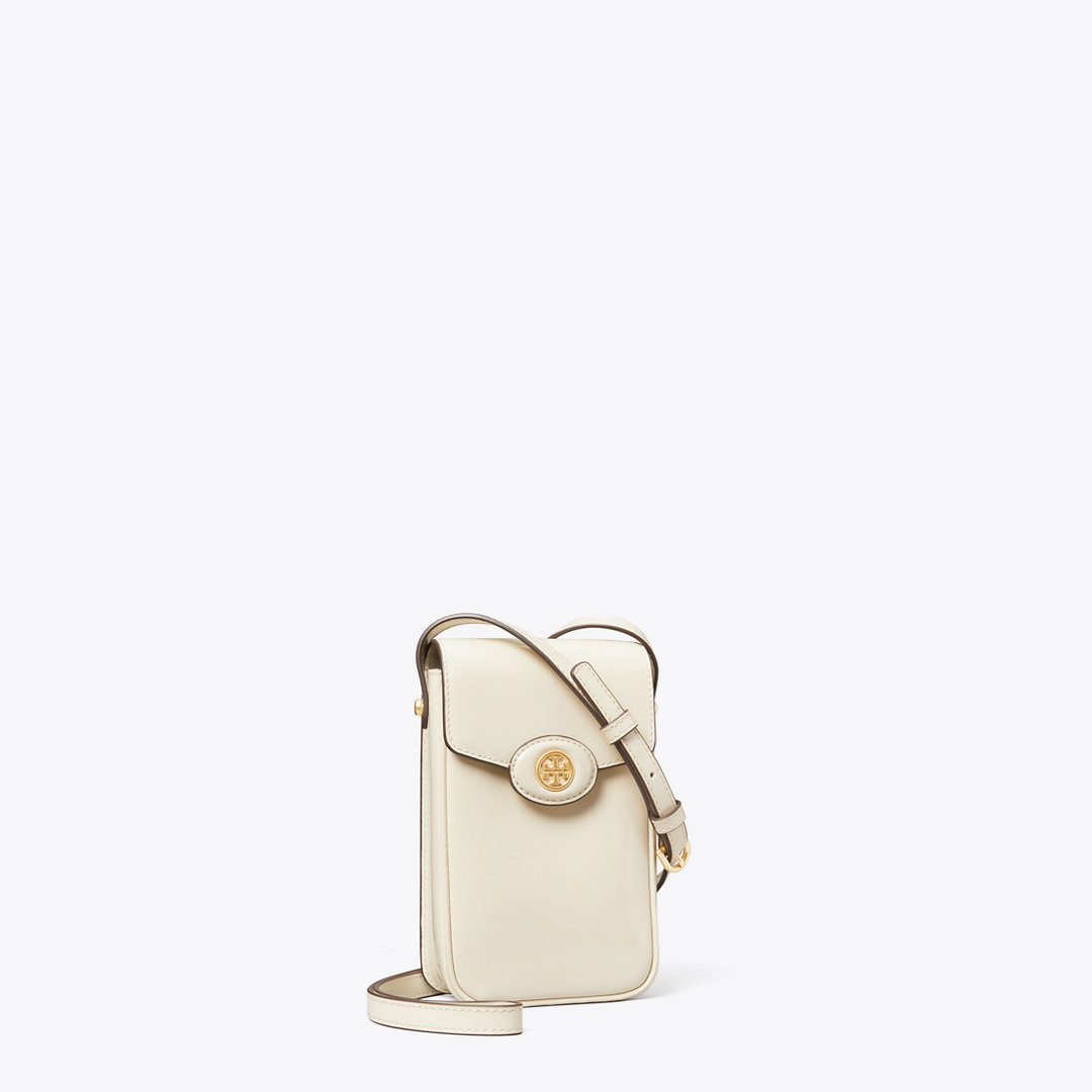 Tory Burch Robinson Spazzolato Phone Crossbody