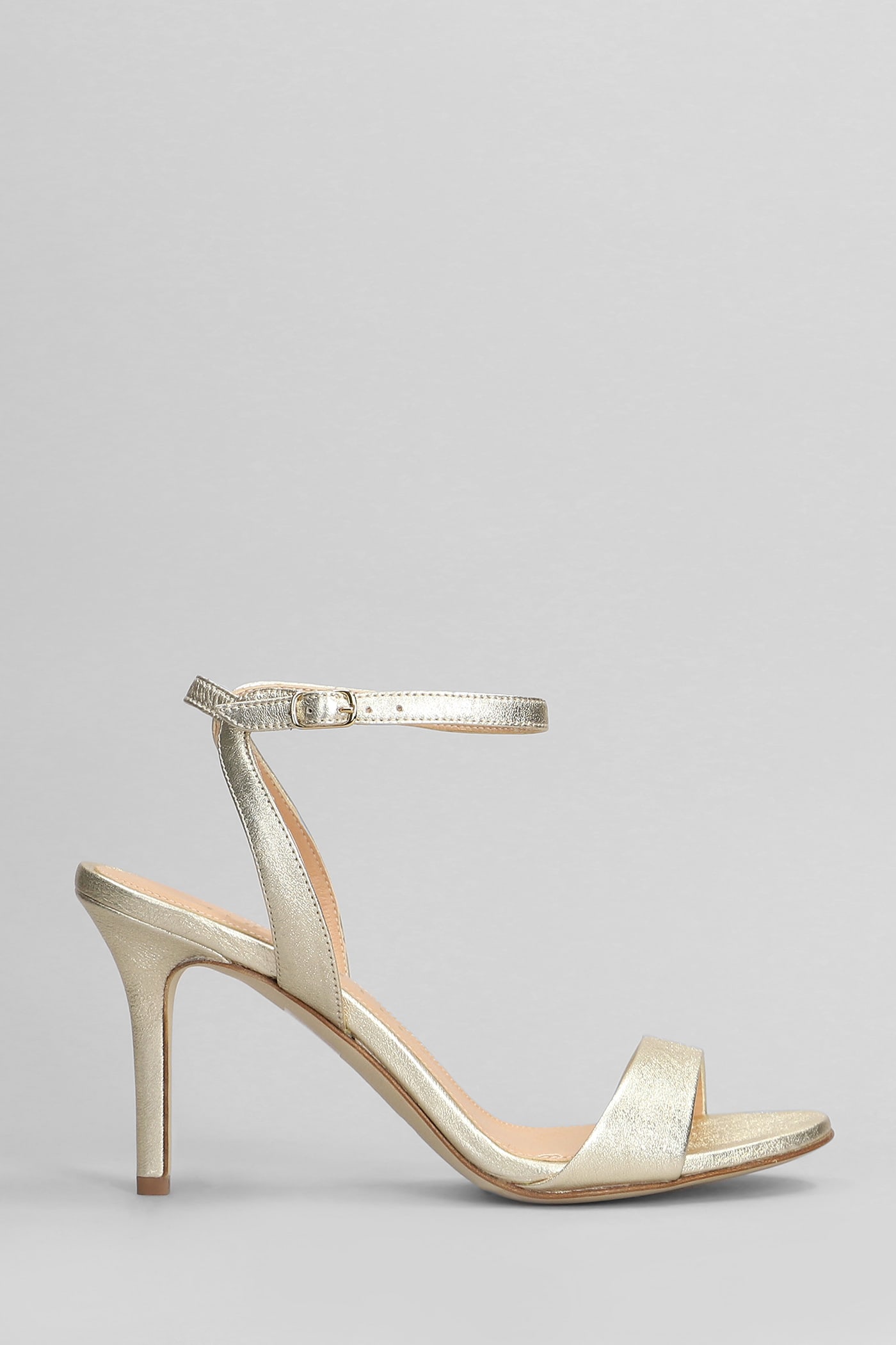 The Seller Sandals In Platinum Leather