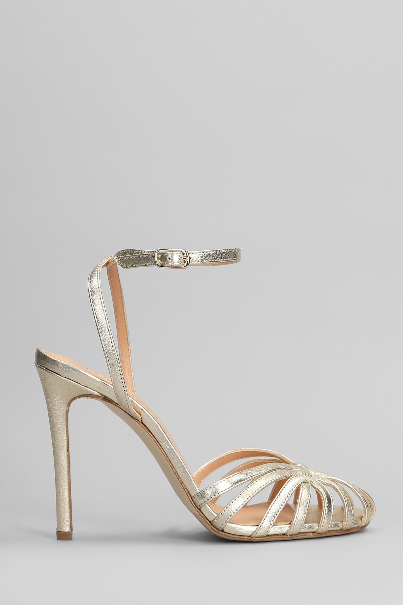 The Seller Sandals In Platinum Leather