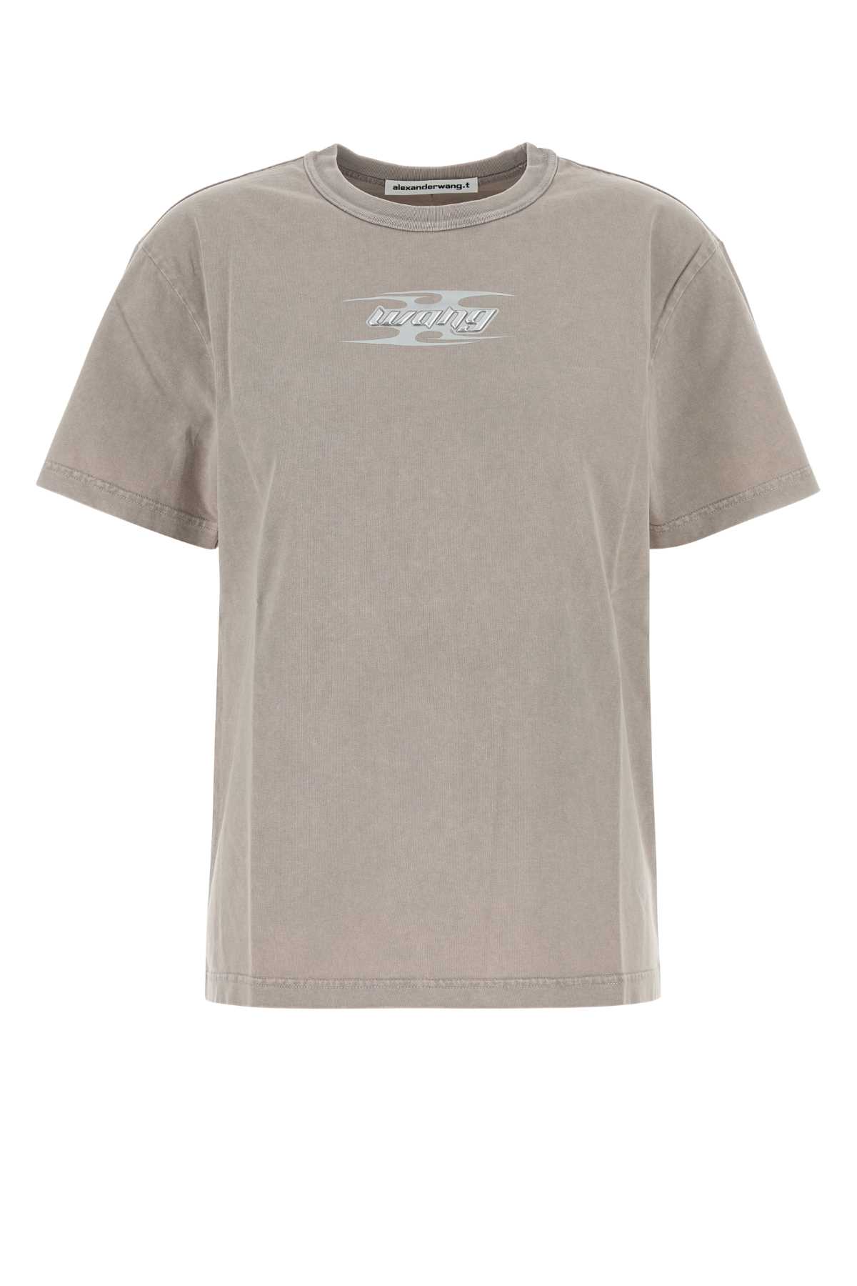 T by Alexander Wang Dove Grey Cotton T-shirt