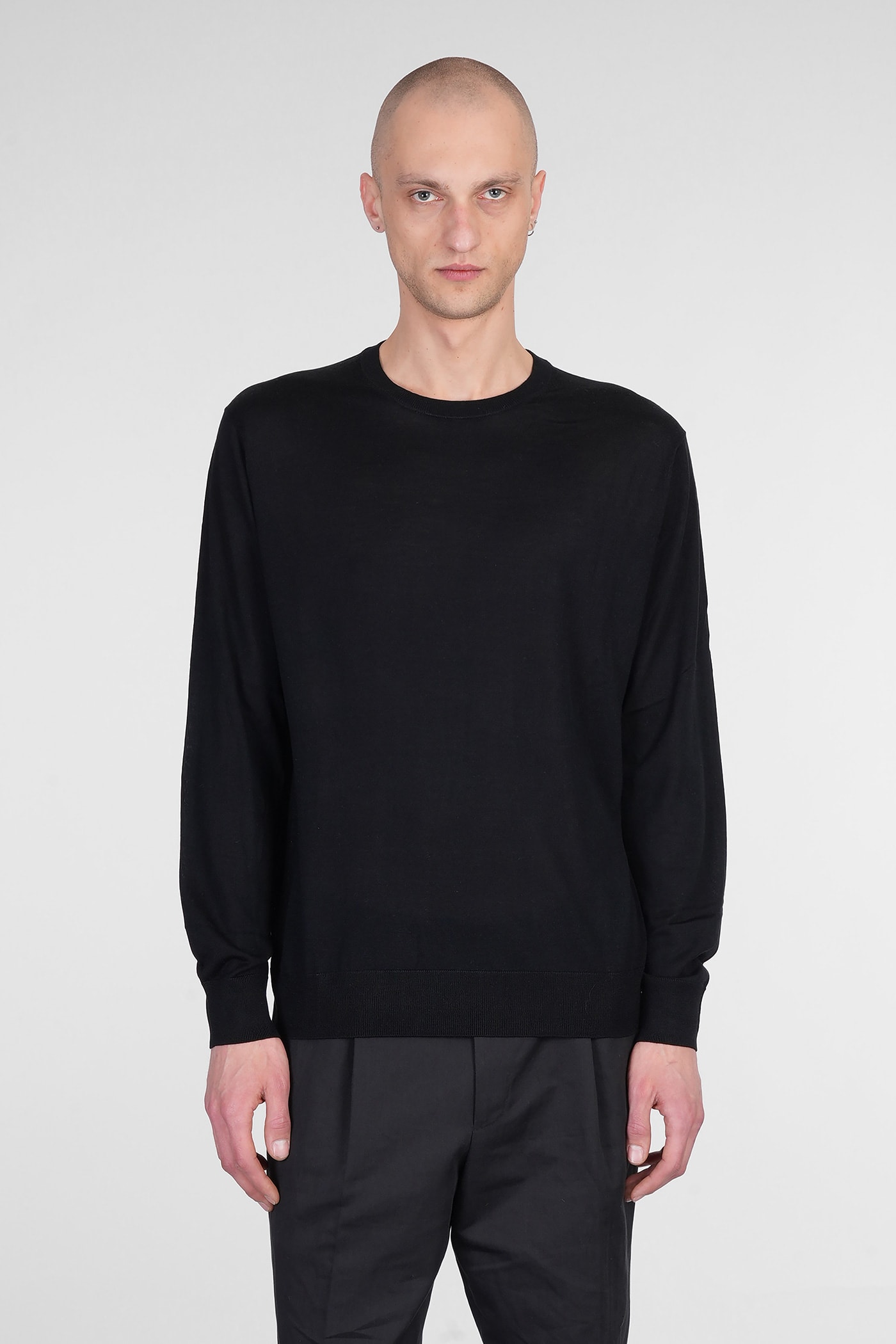 Ballantyne Knitwear In Black Silk
