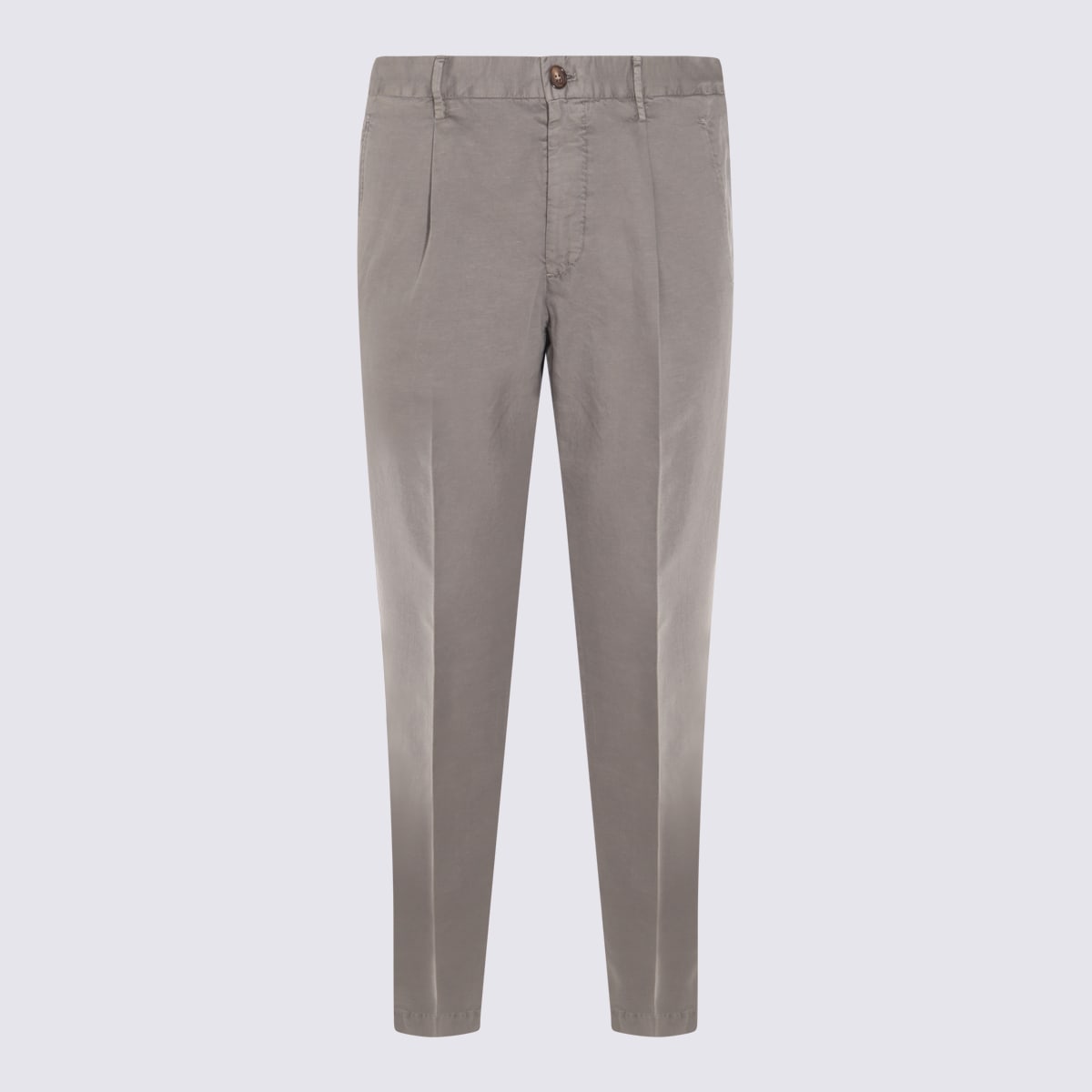 Incotex Grey Cotton Pants