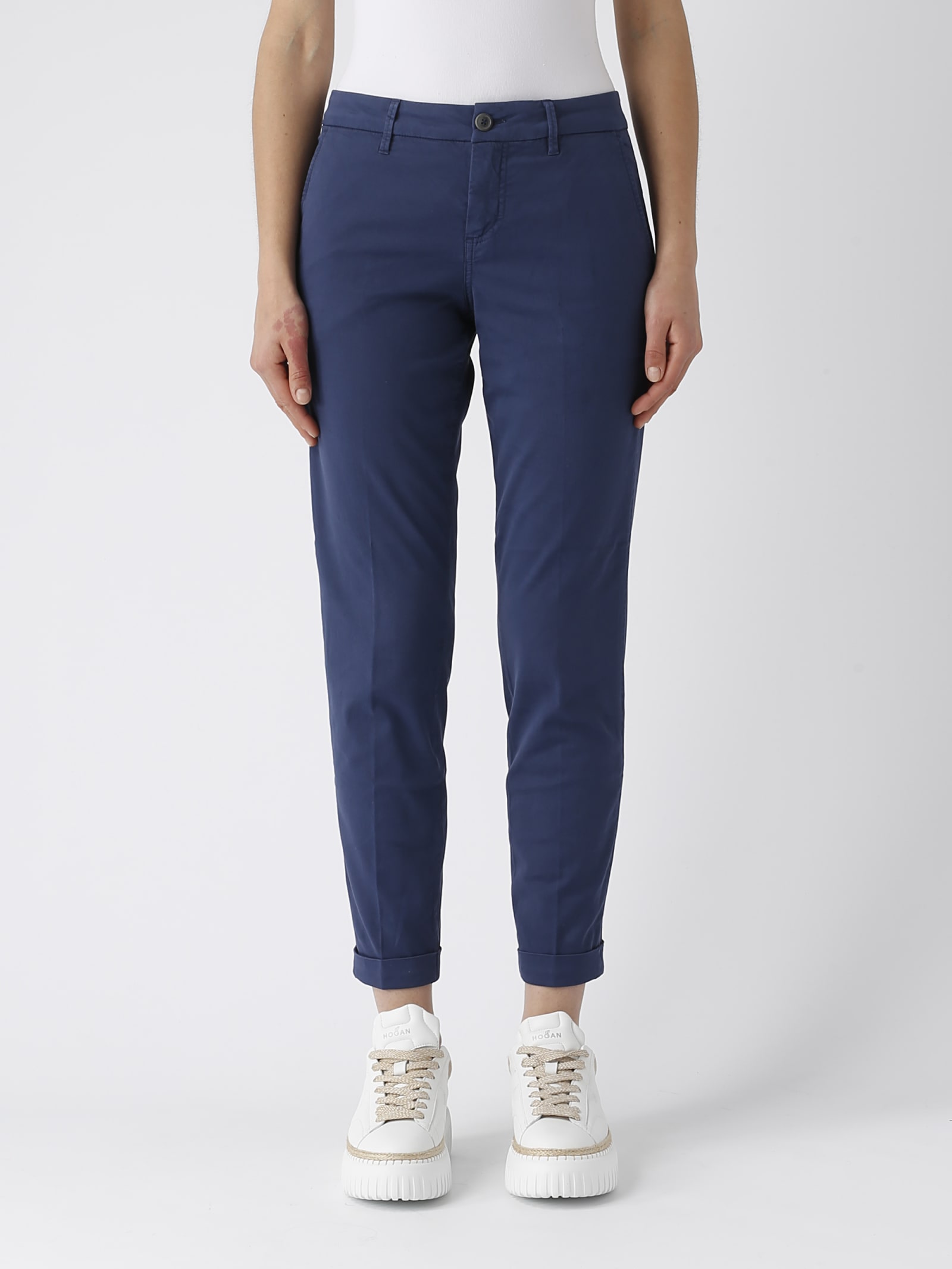 Fay Chino Trousers In Cotton
