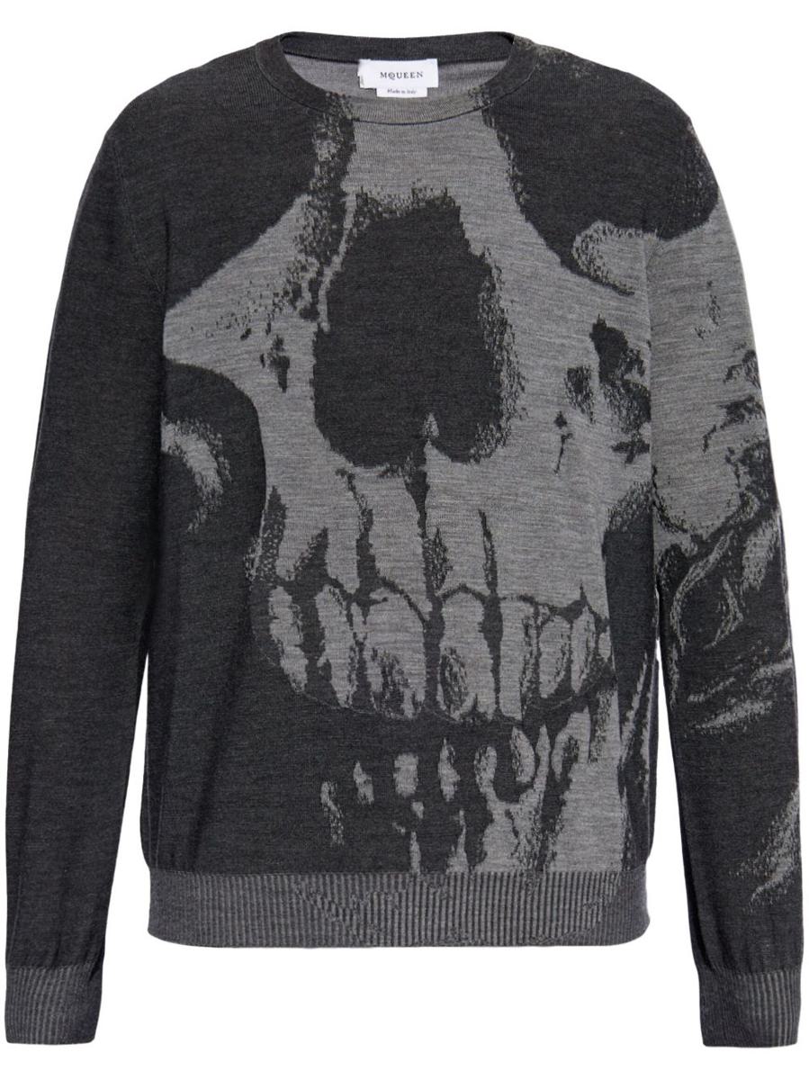 Alexander McQueen Skull Wool Sweater