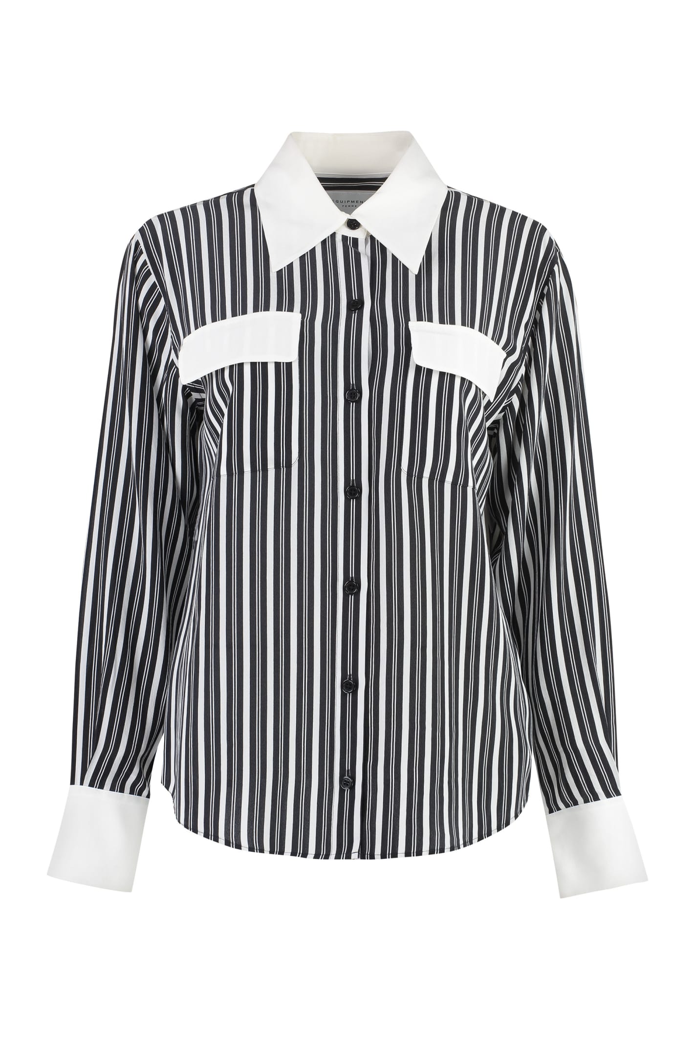 Equipment Printed Silk Shirt