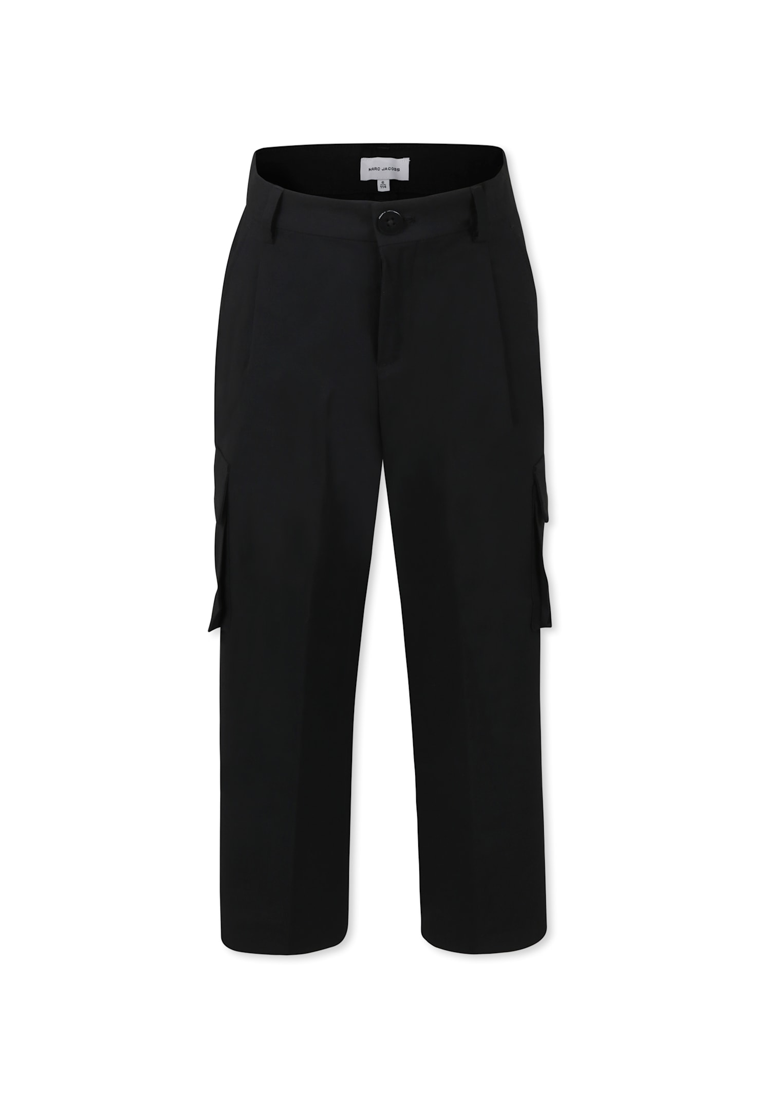 Little Marc Jacobs Black Trousers For Boy With Logo