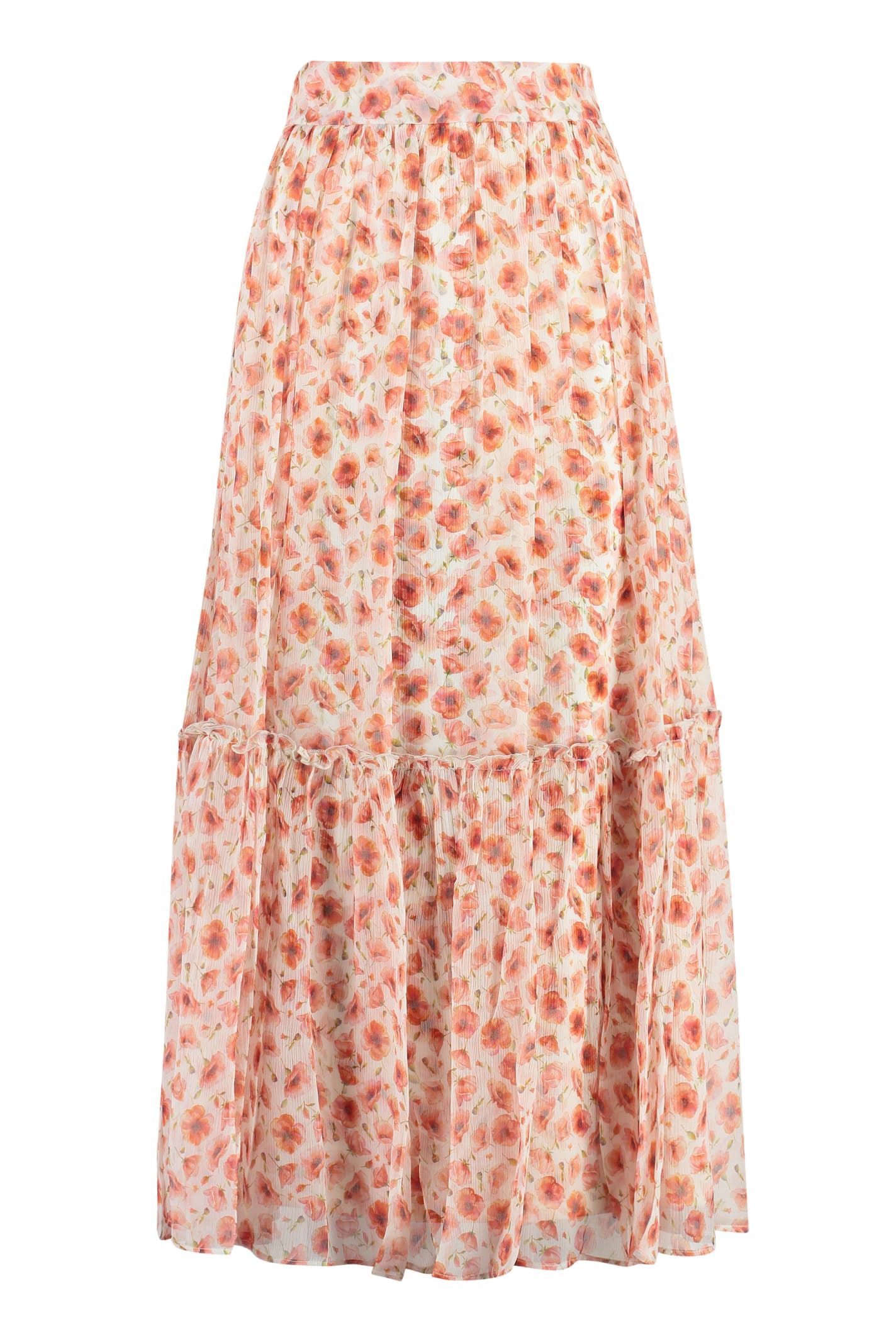 Zamattio Printed Silk Skirt