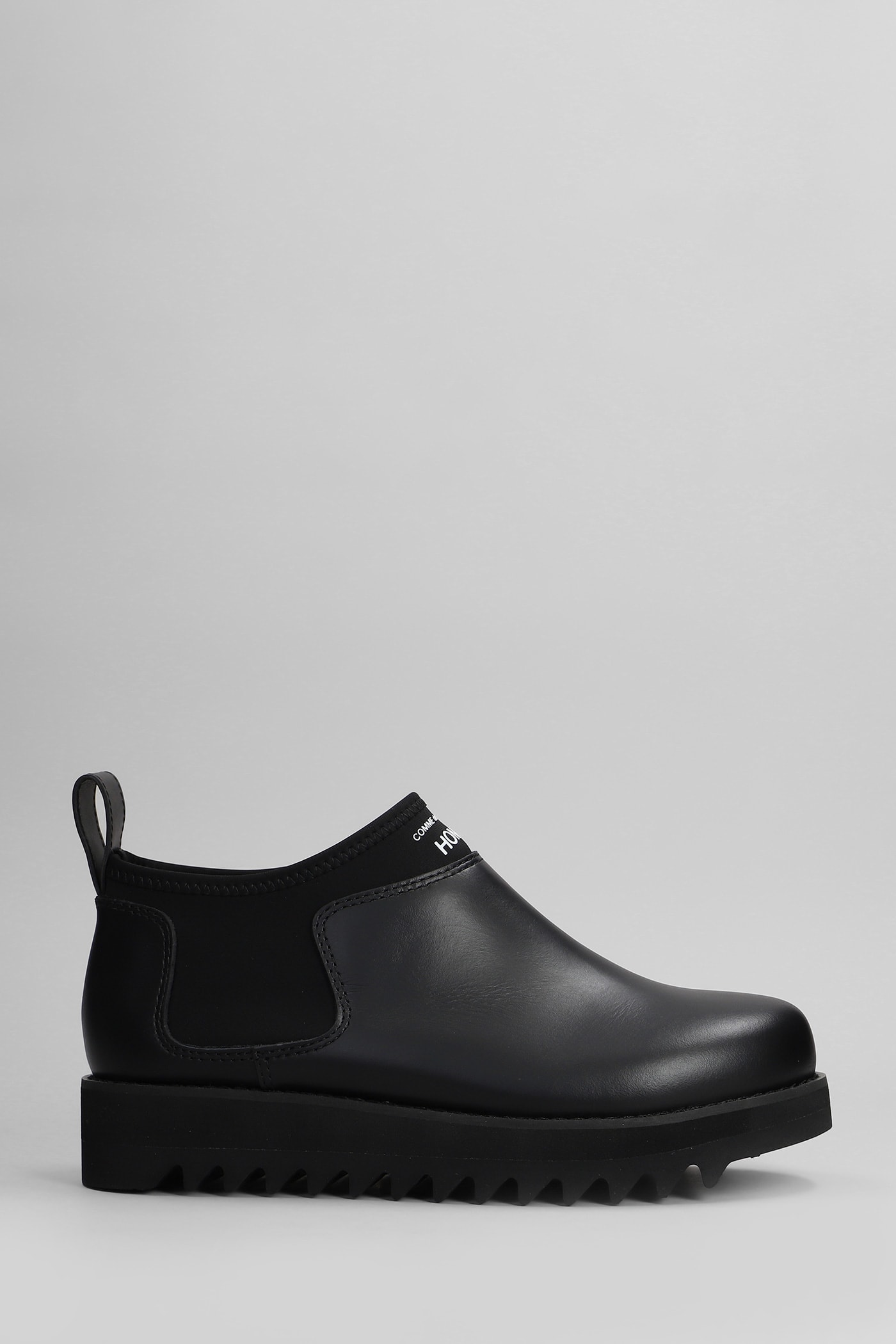 Comme des Garçons Homme Ankle Boots In Black Leather