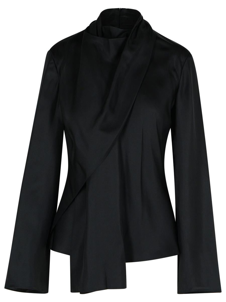 Róhe 'Foulard' Black Silk Shirt