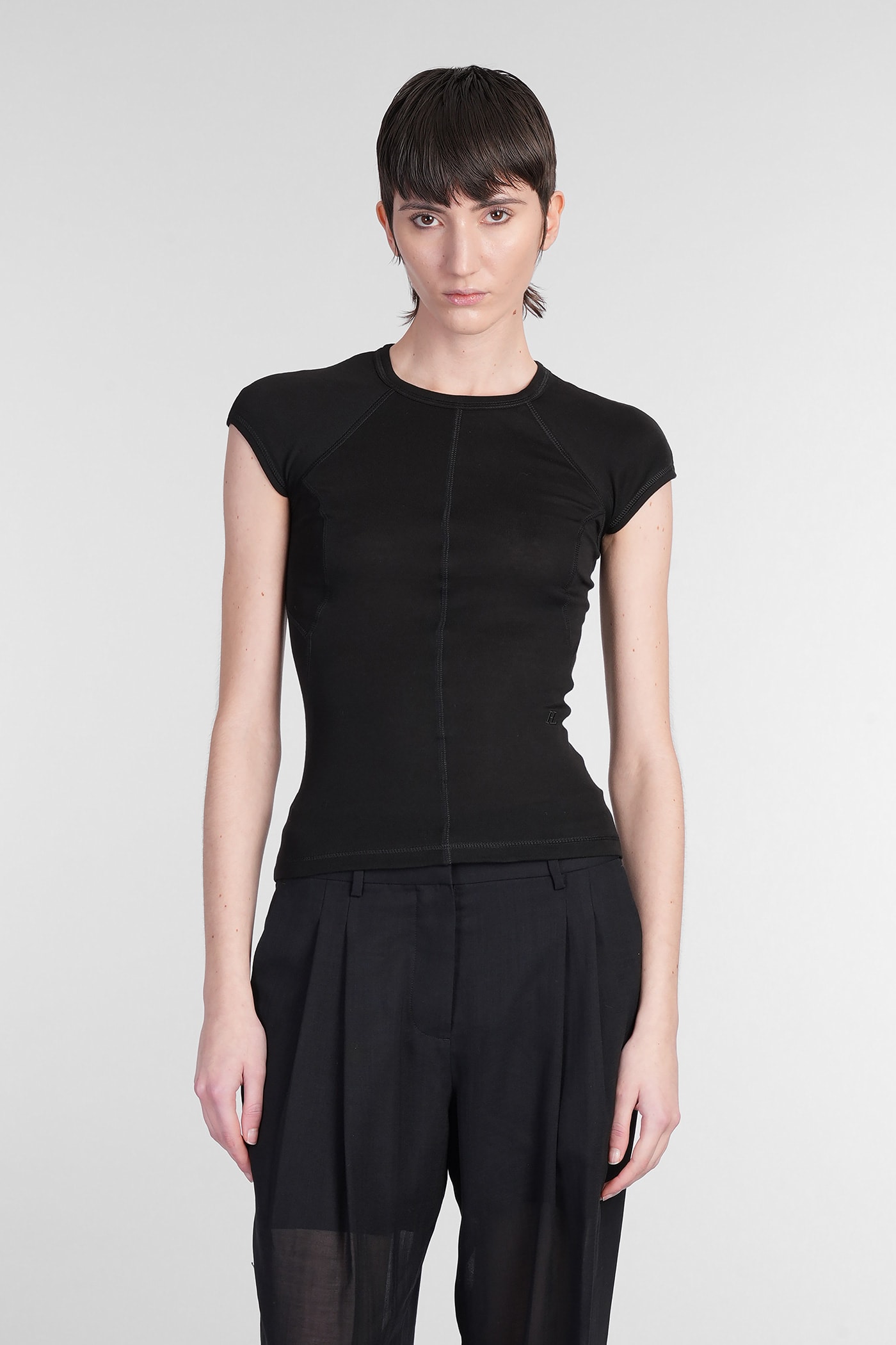 Helmut Lang T-shirt In Black Cotton