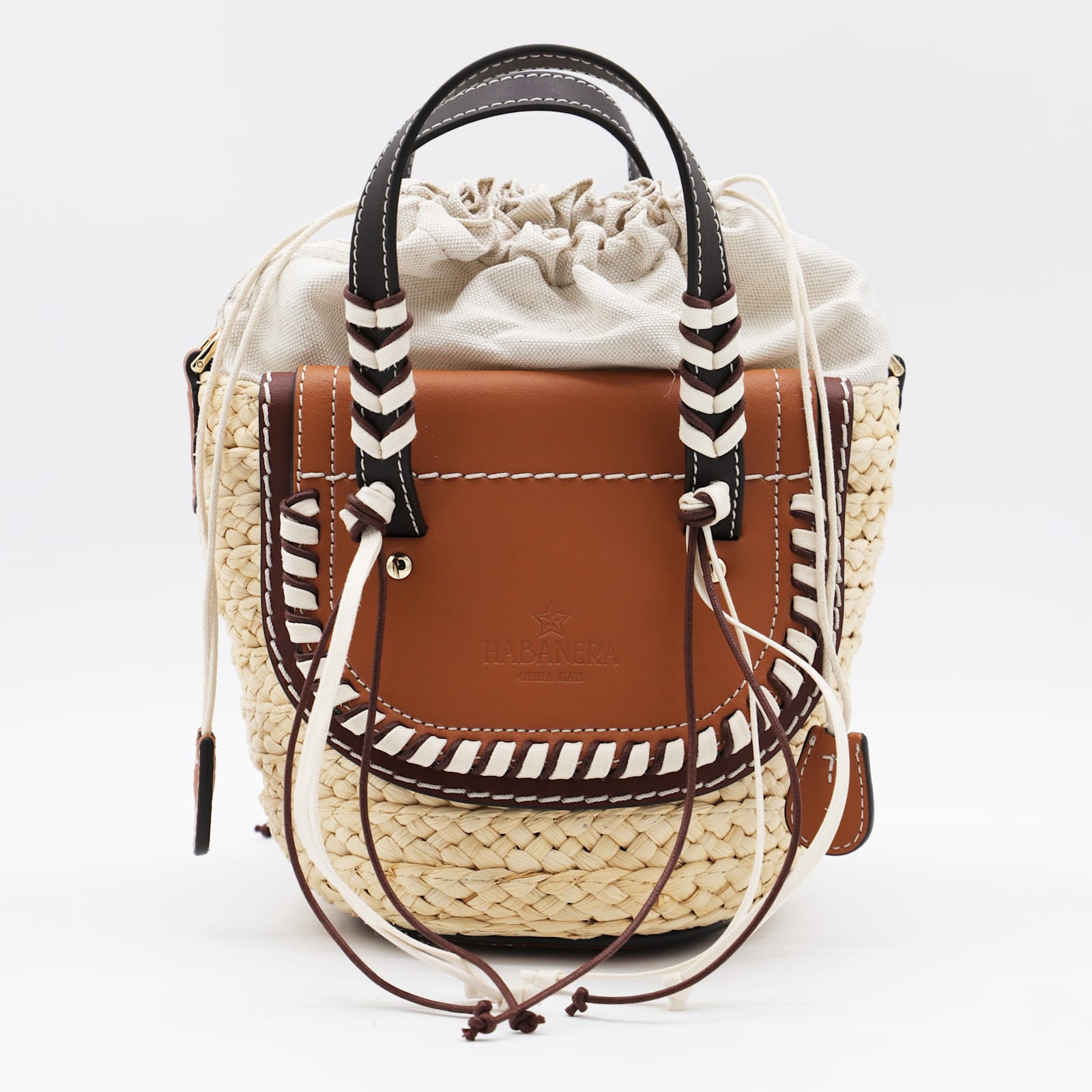 Cuba Lab Brown Leather Habanera Satchels Bag