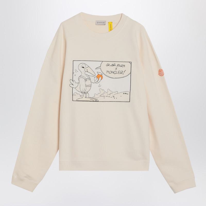 Moncler X Gilga Farm By Donald Glover Ivory Sweatshirt