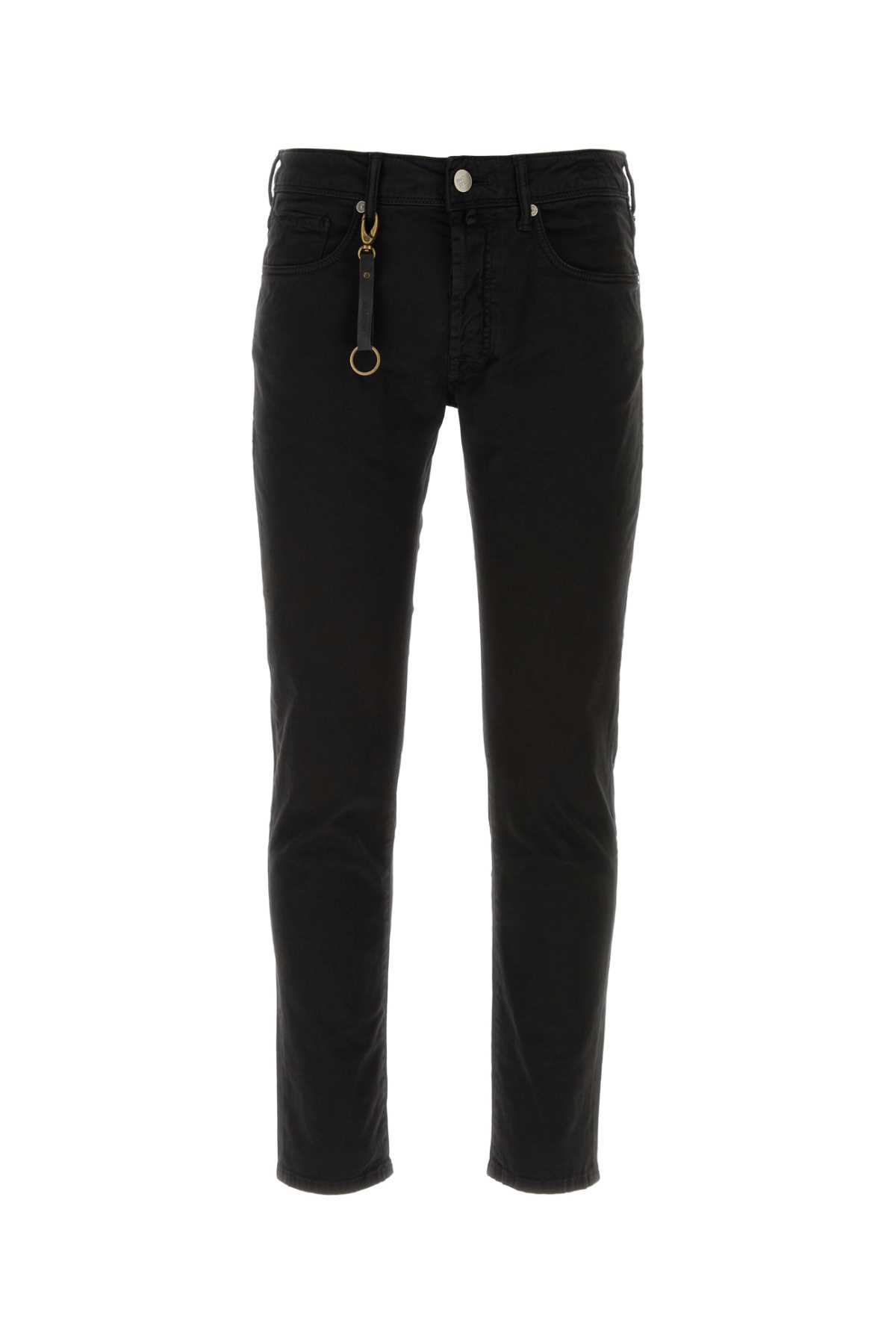 Incotex Black Stretch Cotton Pant
