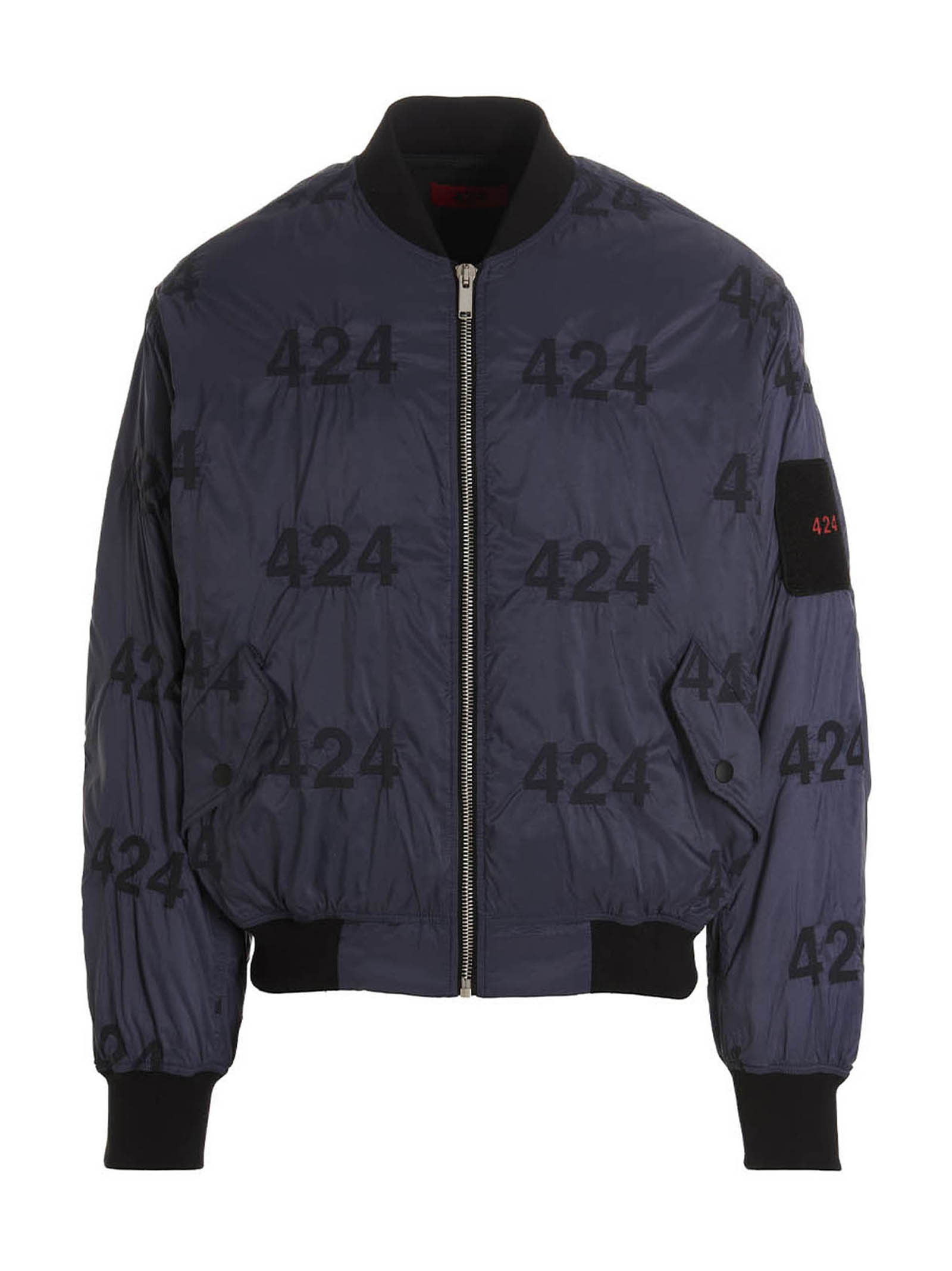 FourTwoFour on Fairfax Reversible Logo Bomber Jacket.