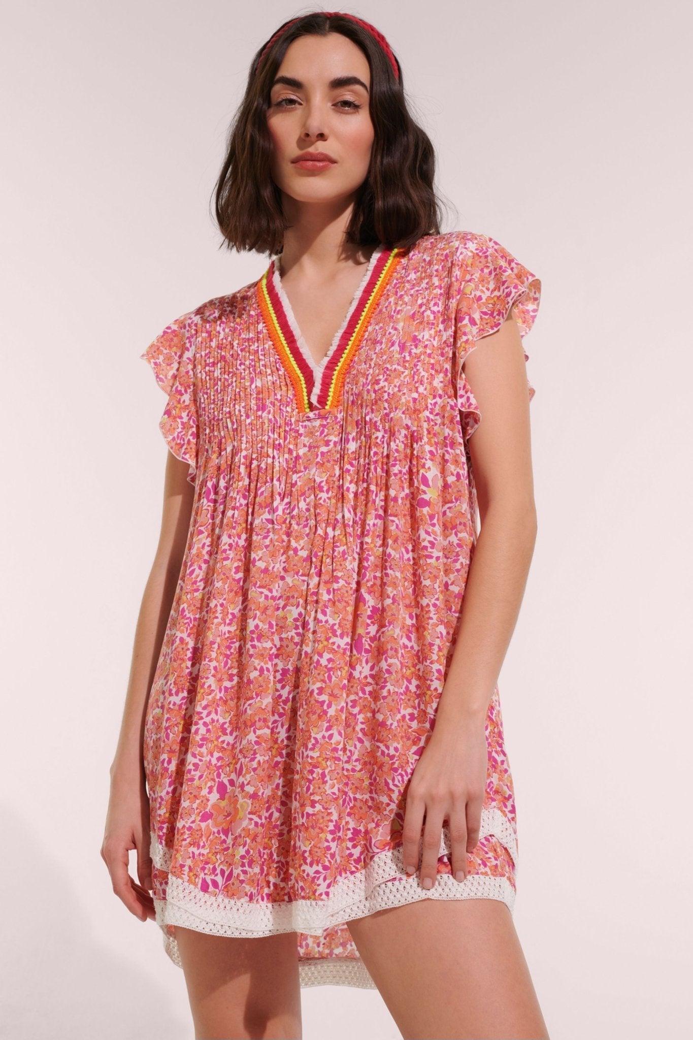 Mini Dress Sasha - Pink Net