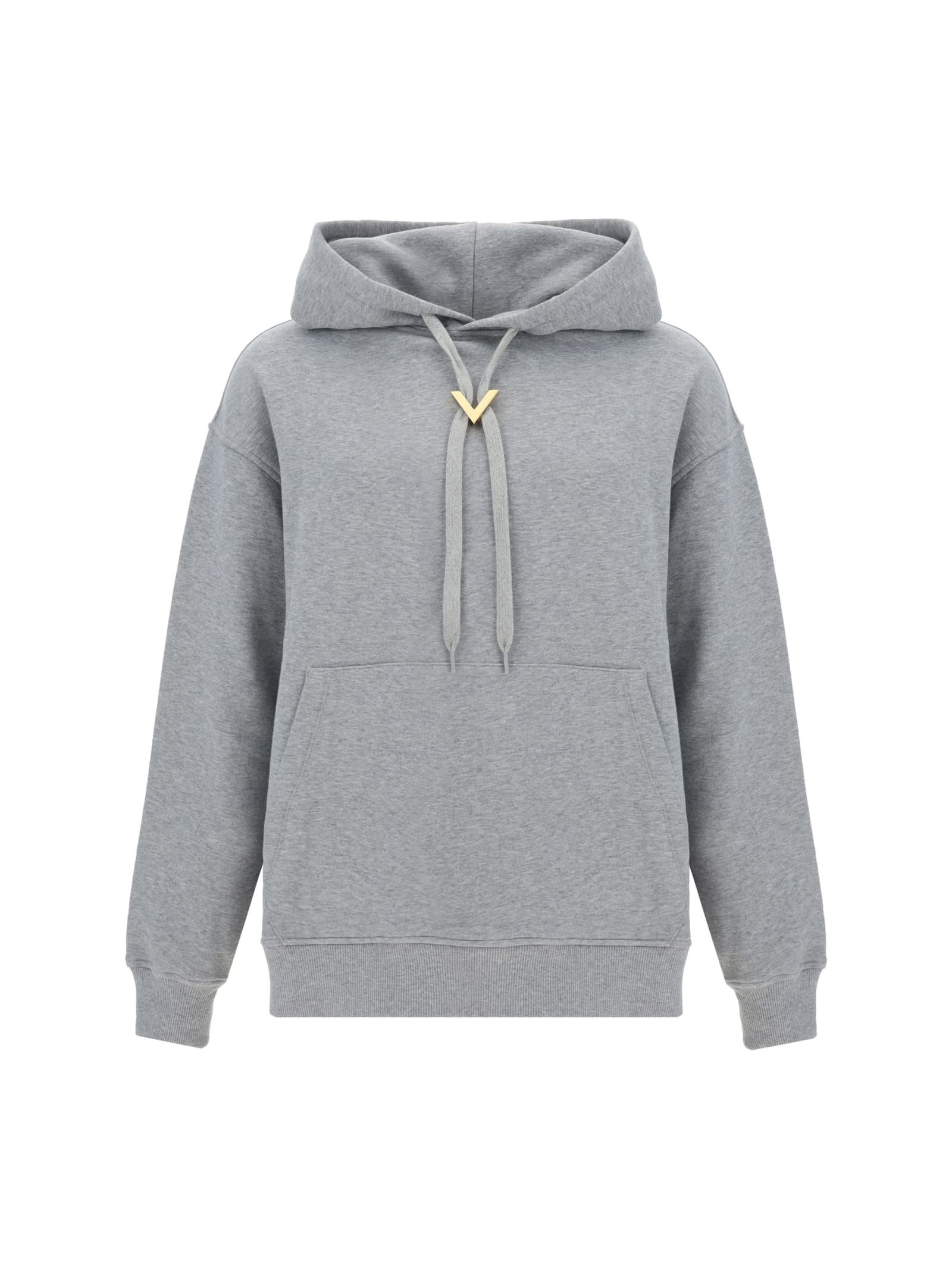 Valentino Logo Plaque Drawstring Hoodie