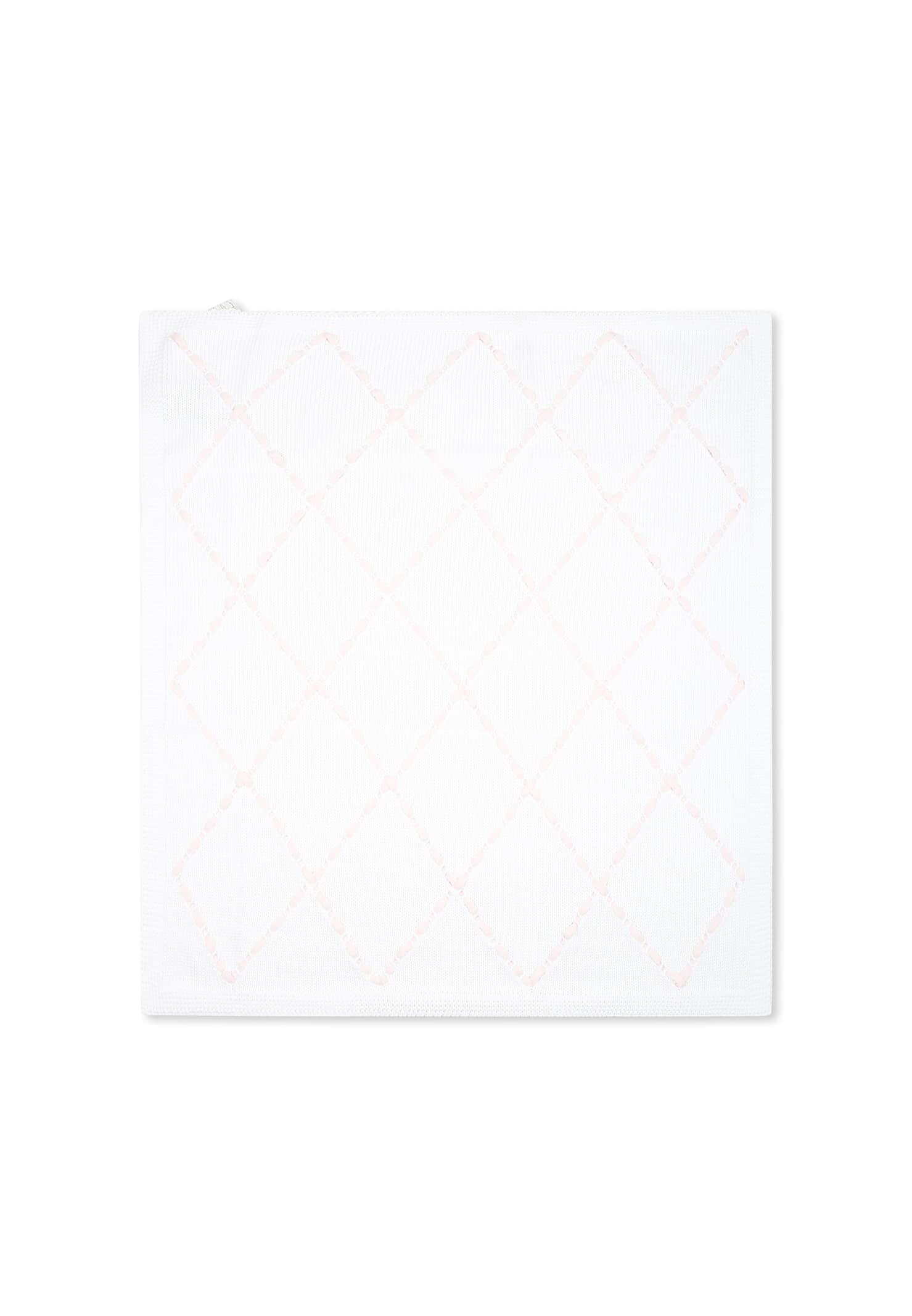 Little Bear White Blanket For Baby Girl