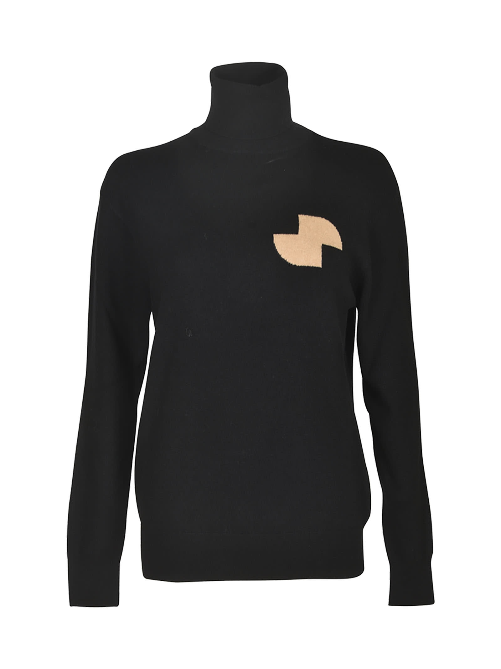 Patou High Neck Logo Sweater