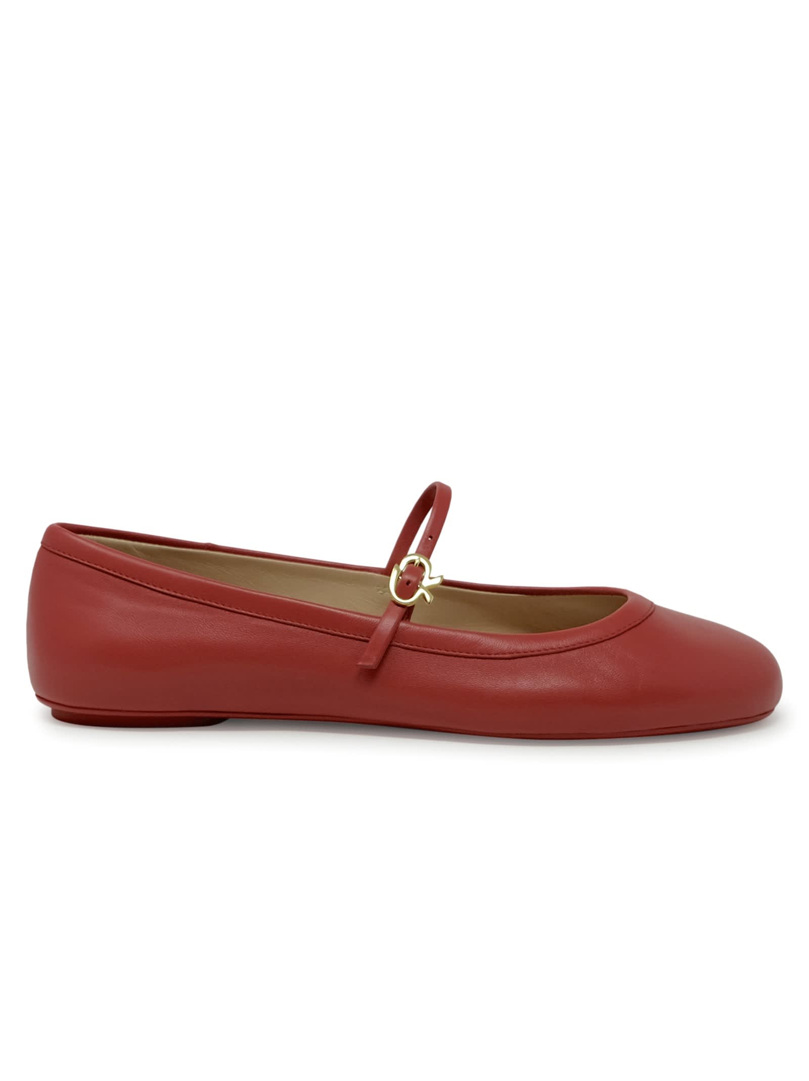 Gianvito Rossi Leather Ballerina