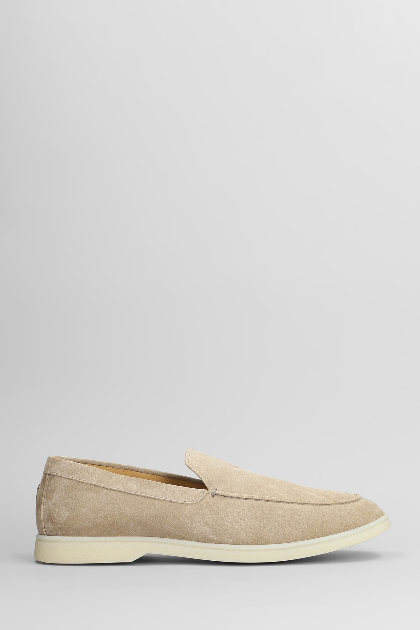 Henderson Baracco Loafers In Beige Suede