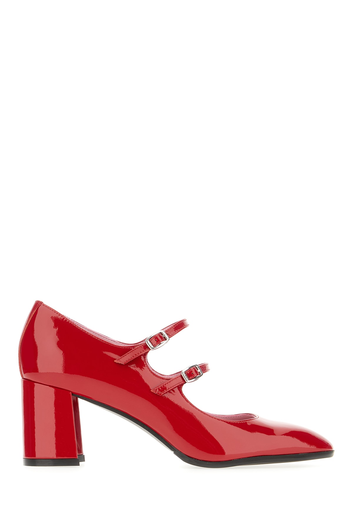 Carel Red Leather Alice Pumps
