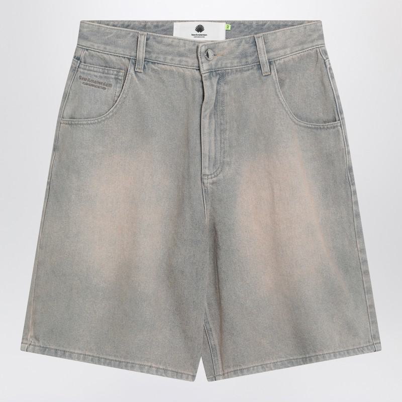 New Amsterdam Surf Association Faded Denim Bermuda Shorts
