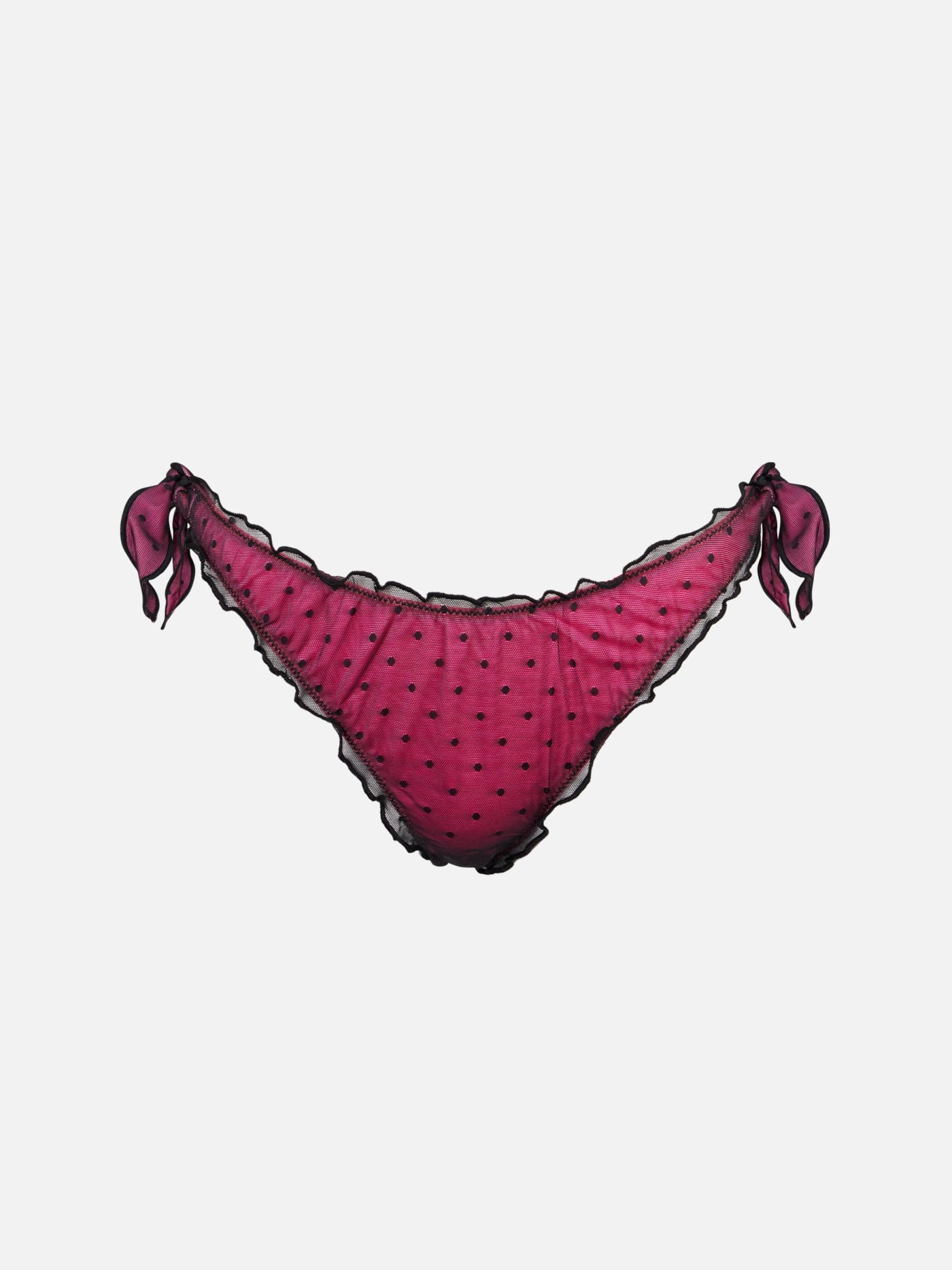 MC2 Saint Barth Pink Swim Briefs With Tulle