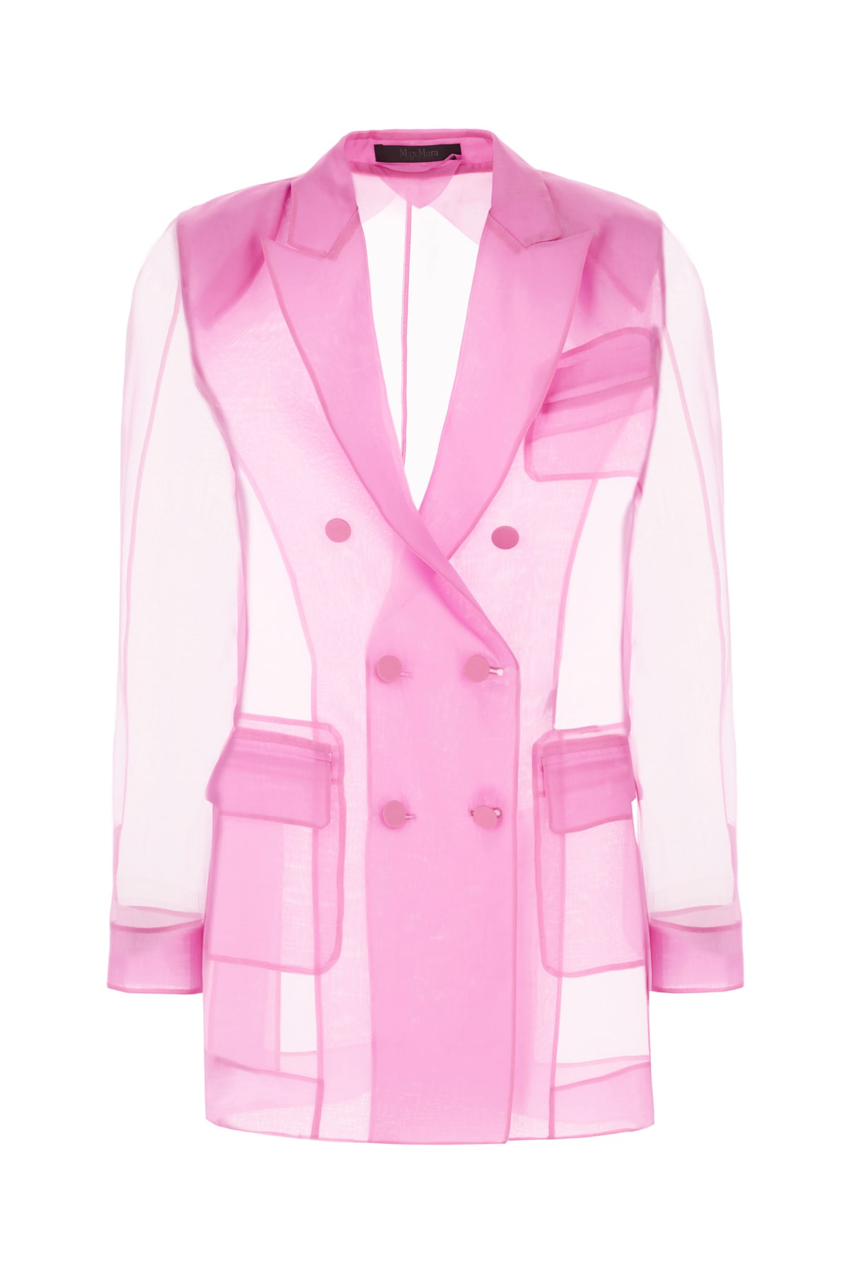 Max Mara Pianoforte Fuchsia Silk Blazer