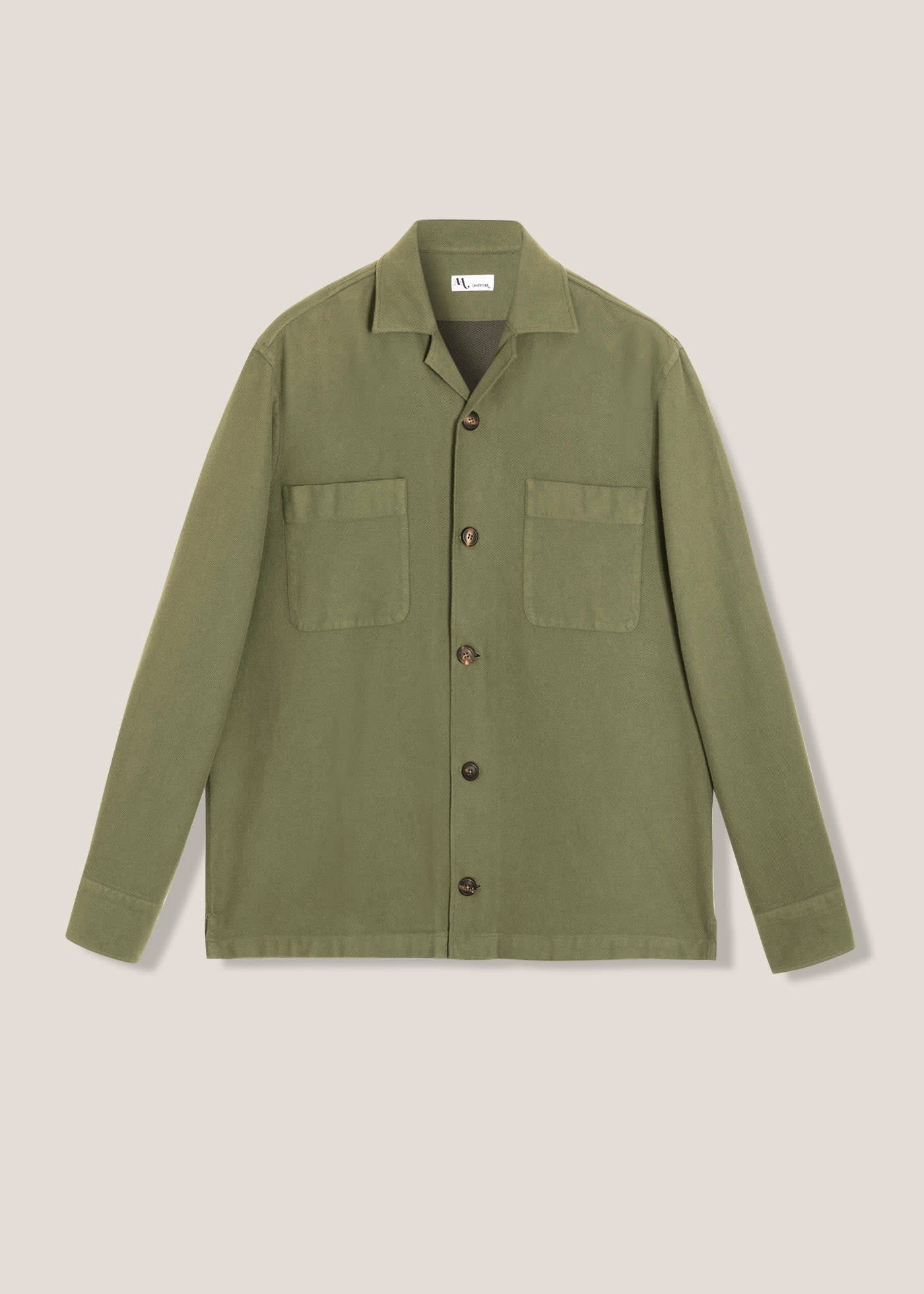 doppiaa Aabba Green Cotton Overshirt