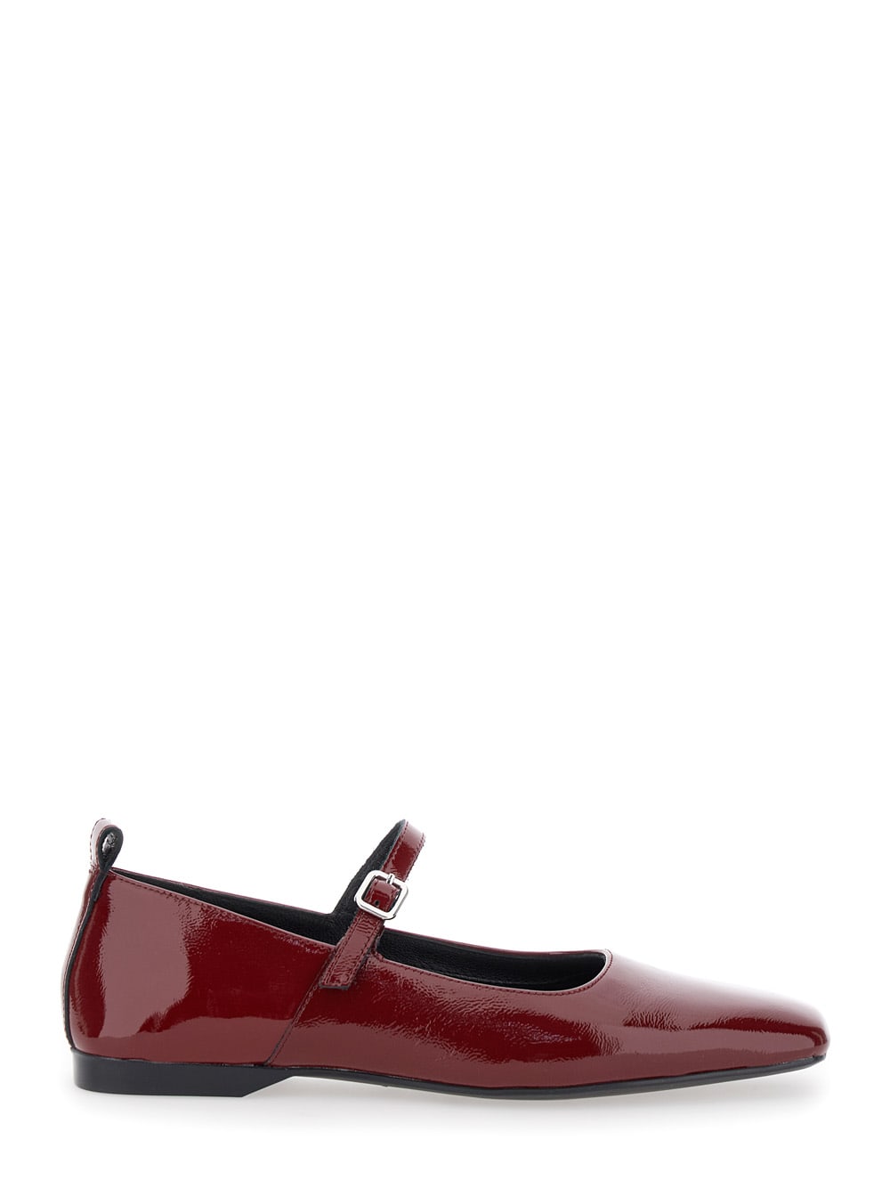 Vagabond delia Red Ballerinas With Adjustable Strap In Shiny Leather Woman