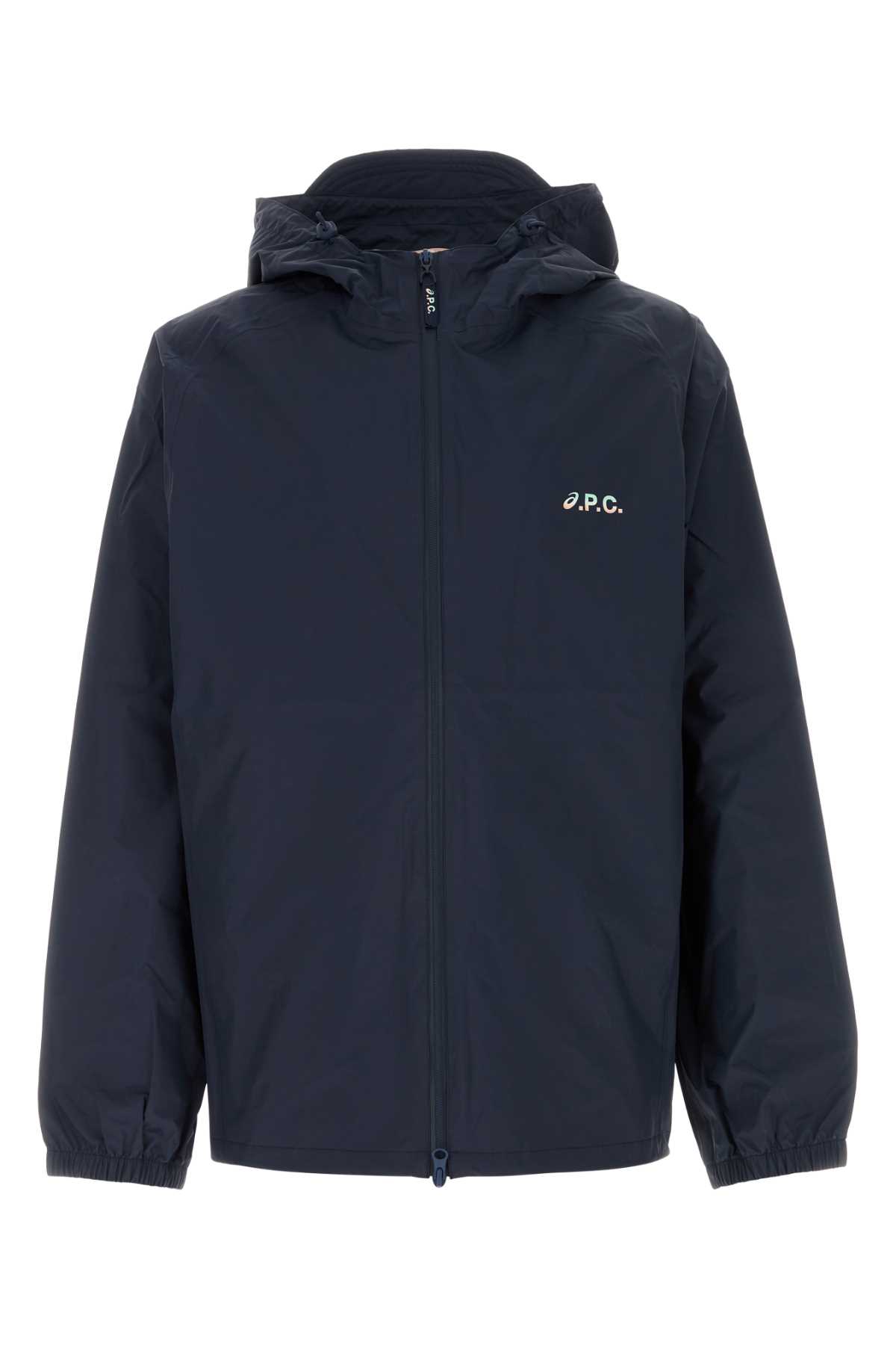 Navy Blue Polyester A. p.c. X Asics Meadow Jacket