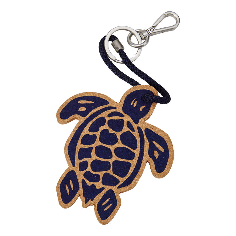 Vilebrequin Turtle Cork Keyring - Polly - Blue - Size OSFA