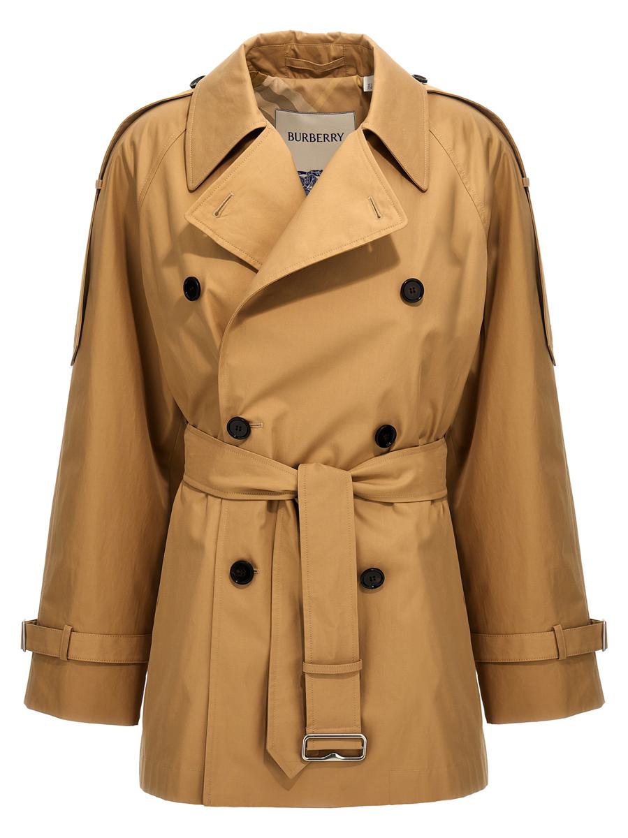 Burberry 双排扣短款风衣