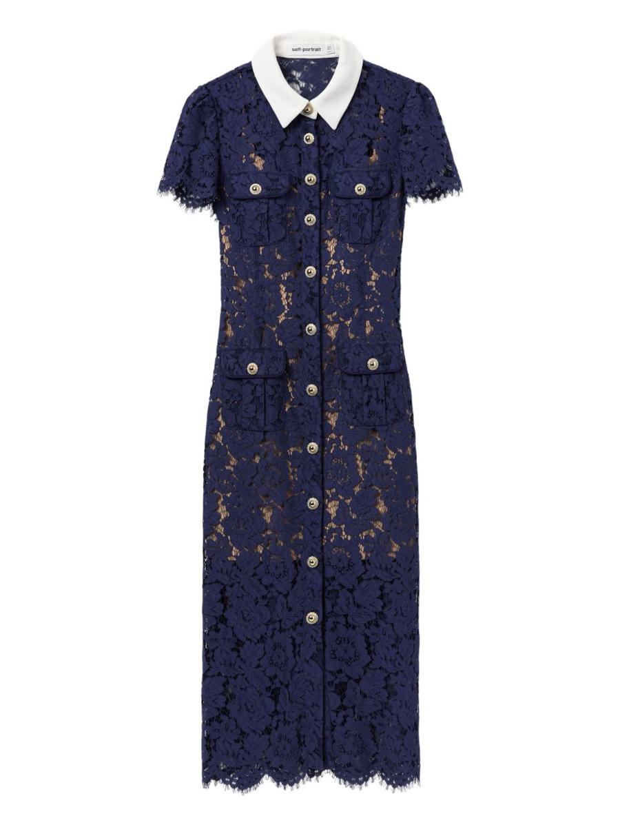 Self-Portrait Lace Long Dress