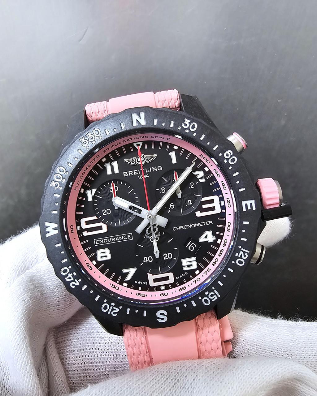 BREITLING Endurance Pro 38MM Pink Rubber Unisex Watch X83310D41B1S1