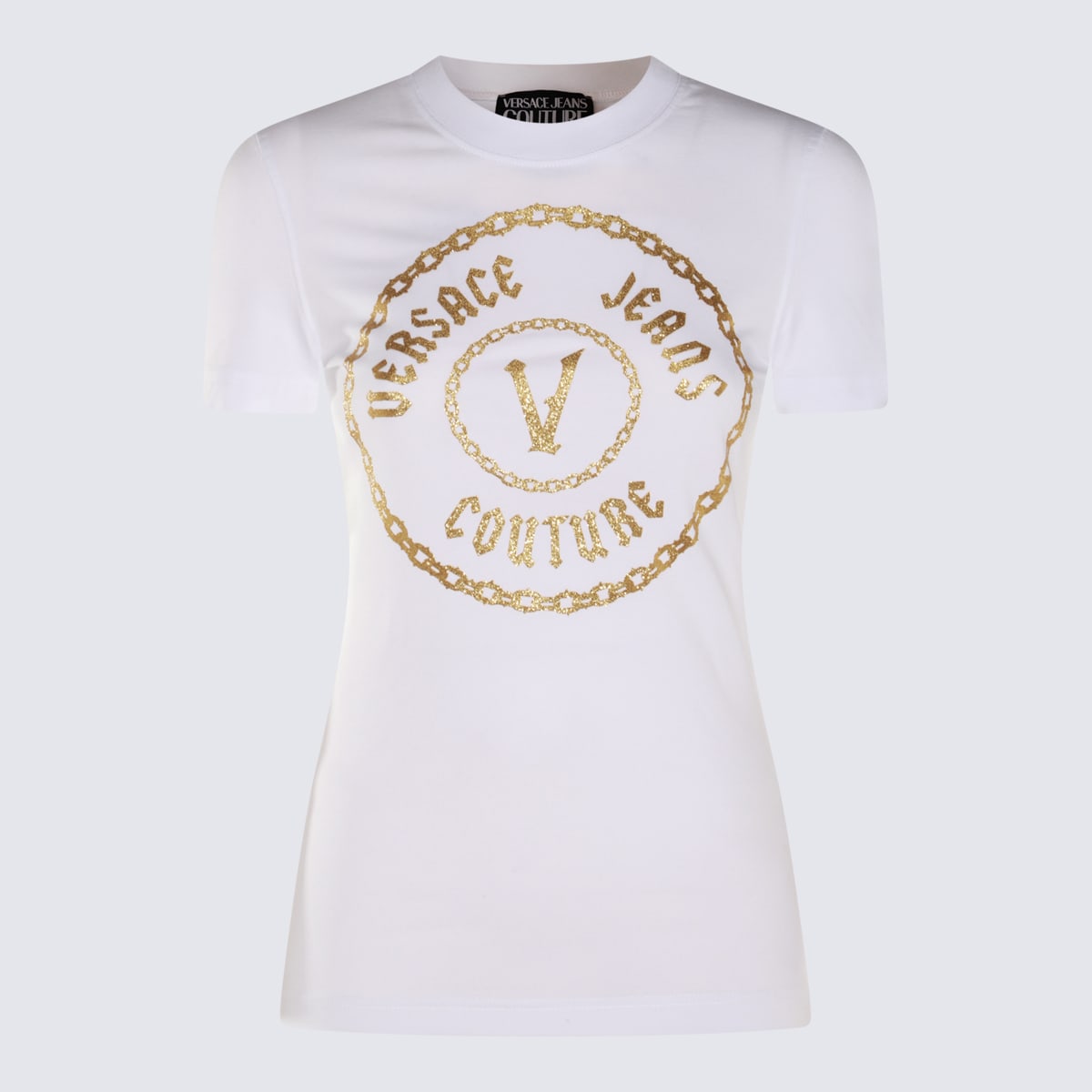 Versace Jeans Couture White Cotton T-shirt