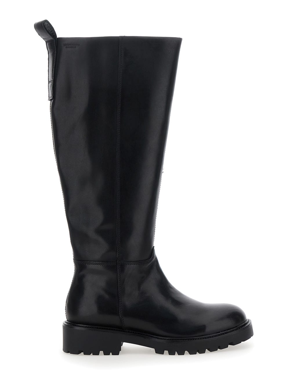 Vagabond kenova Black Knee High Boots In Leather Woman